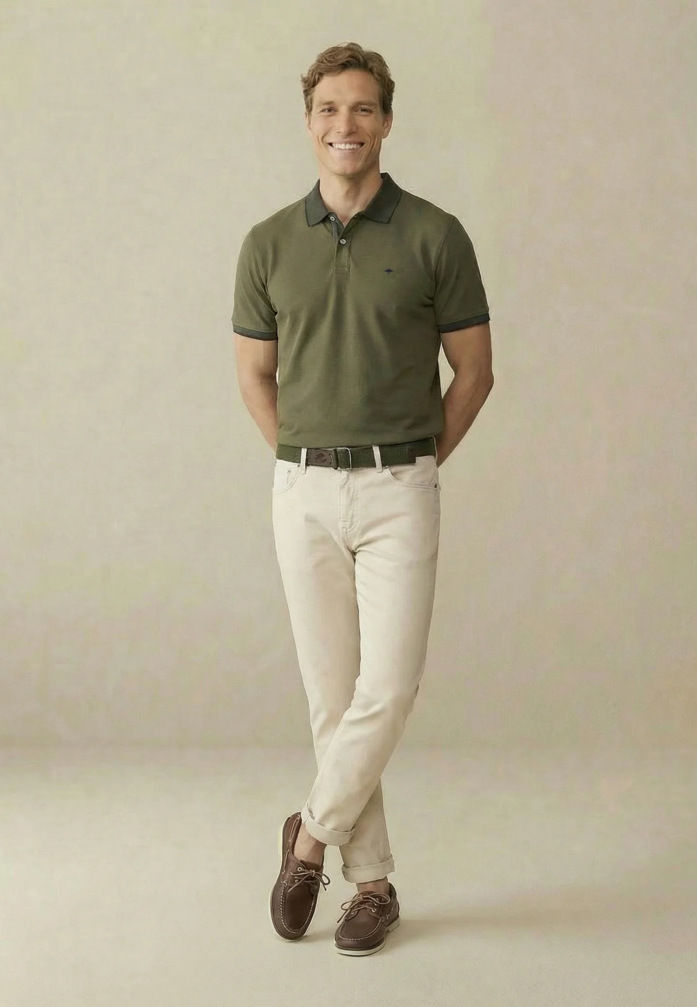 Poloshirt aus Baumwolle mit Kontrastdetails - Image 28