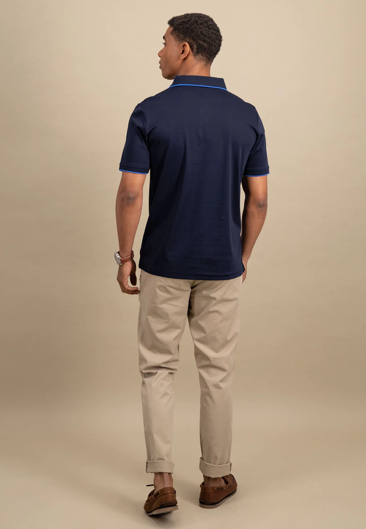 Poloshirt aus Baumwolle mit Kontrastdetails - Image 2