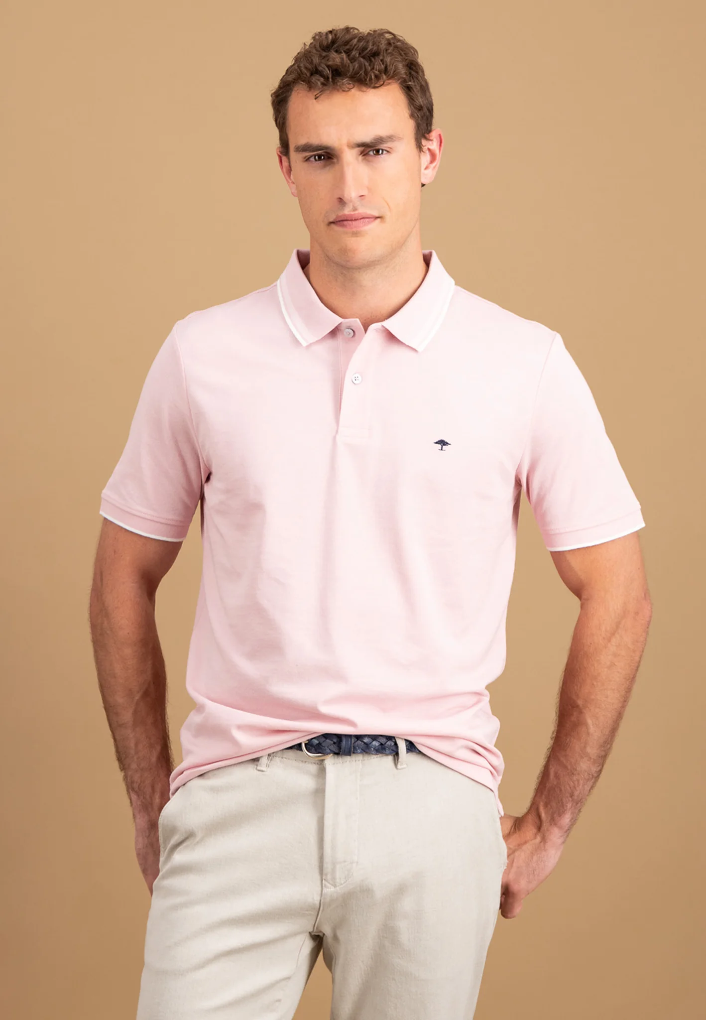Poloshirt aus Baumwolle mit Logo Detail