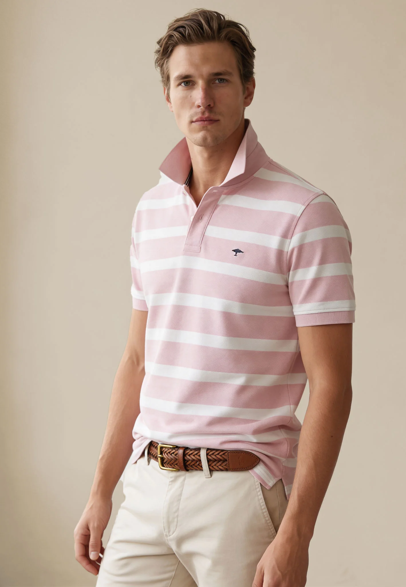 Poloshirt aus Baumwolle mit Streifenmuster – Premium Cotton
