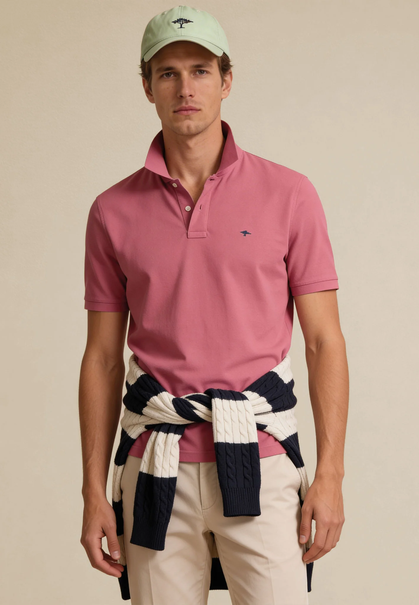 Poloshirt aus Baumwolle mit strukturierter Oberfläche – Premium Cotton - Image 15