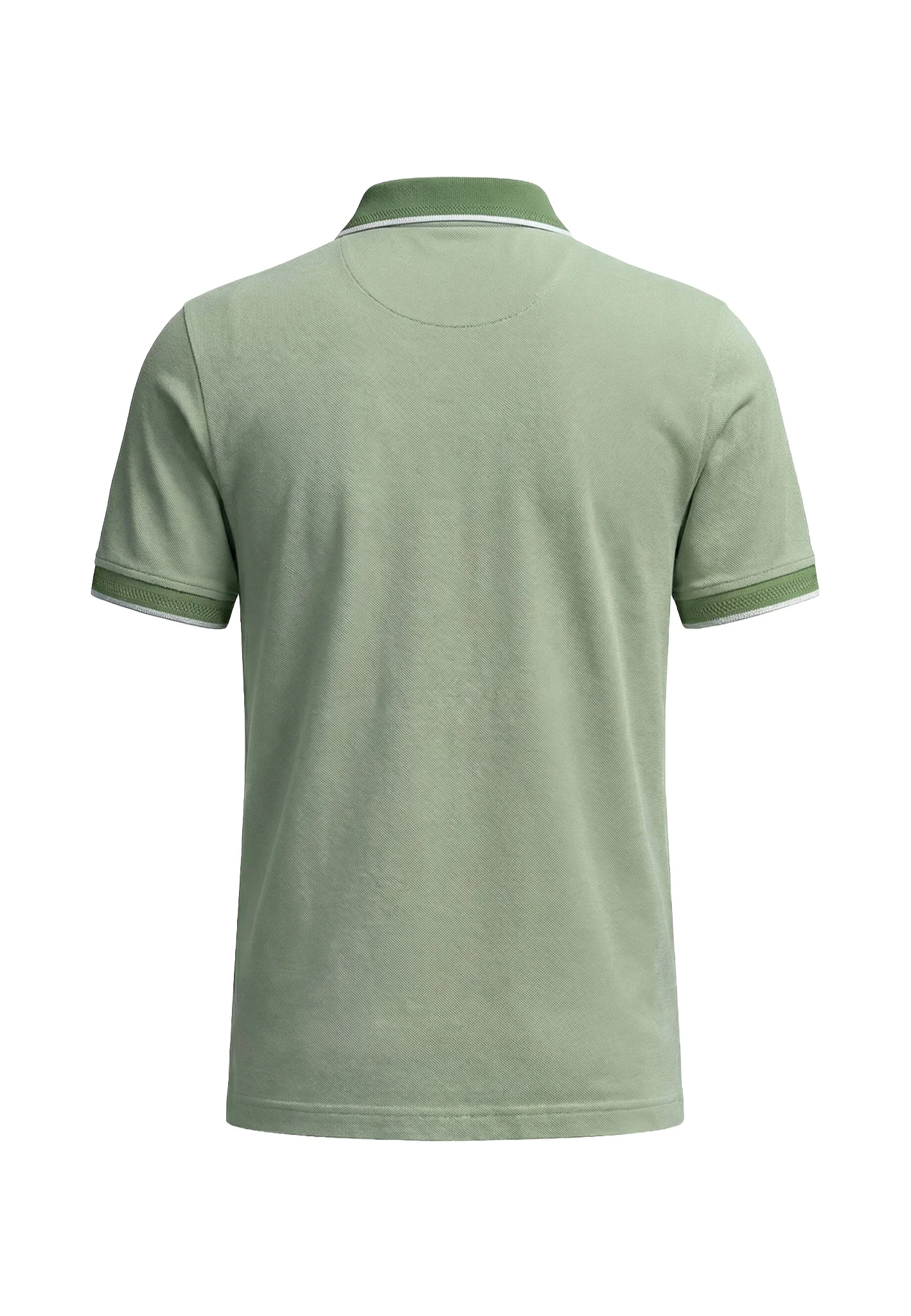 Poloshirt aus Baumwolle mit Strukturmuster und Kontrastkragen - Image 18
