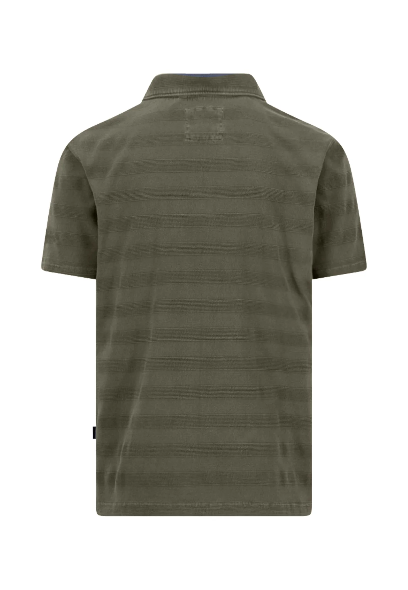Poloshirt aus Baumwolle mit Strukturstreifen und Polokragen - Image 4