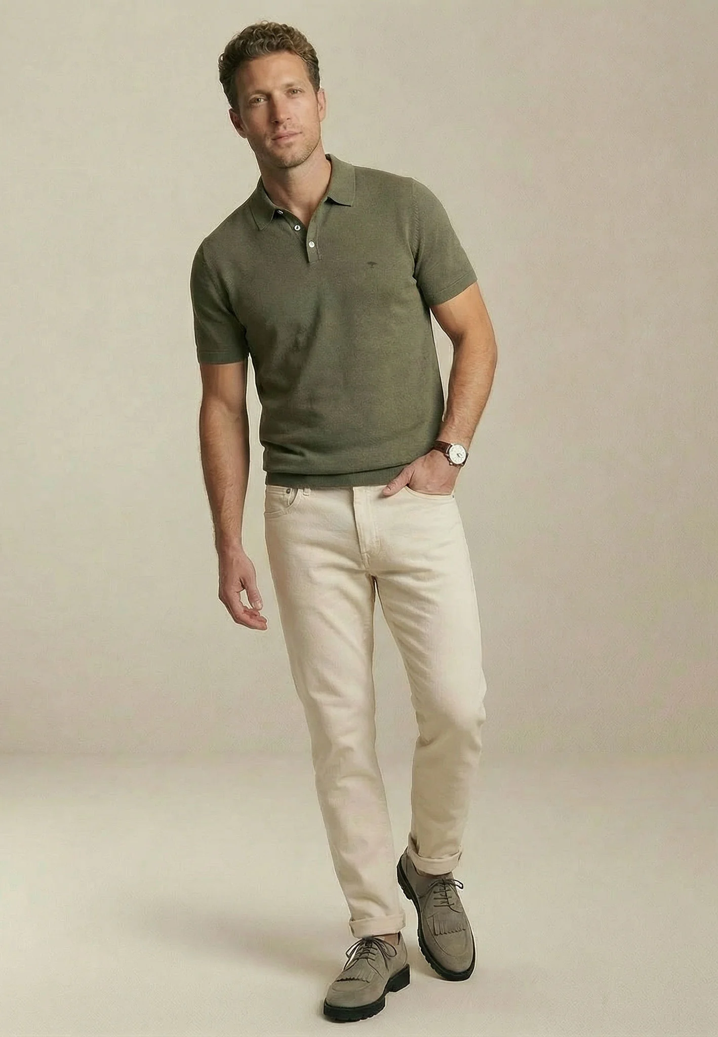 Poloshirt aus Baumwollmix mit klassischem Kragen - Image 23