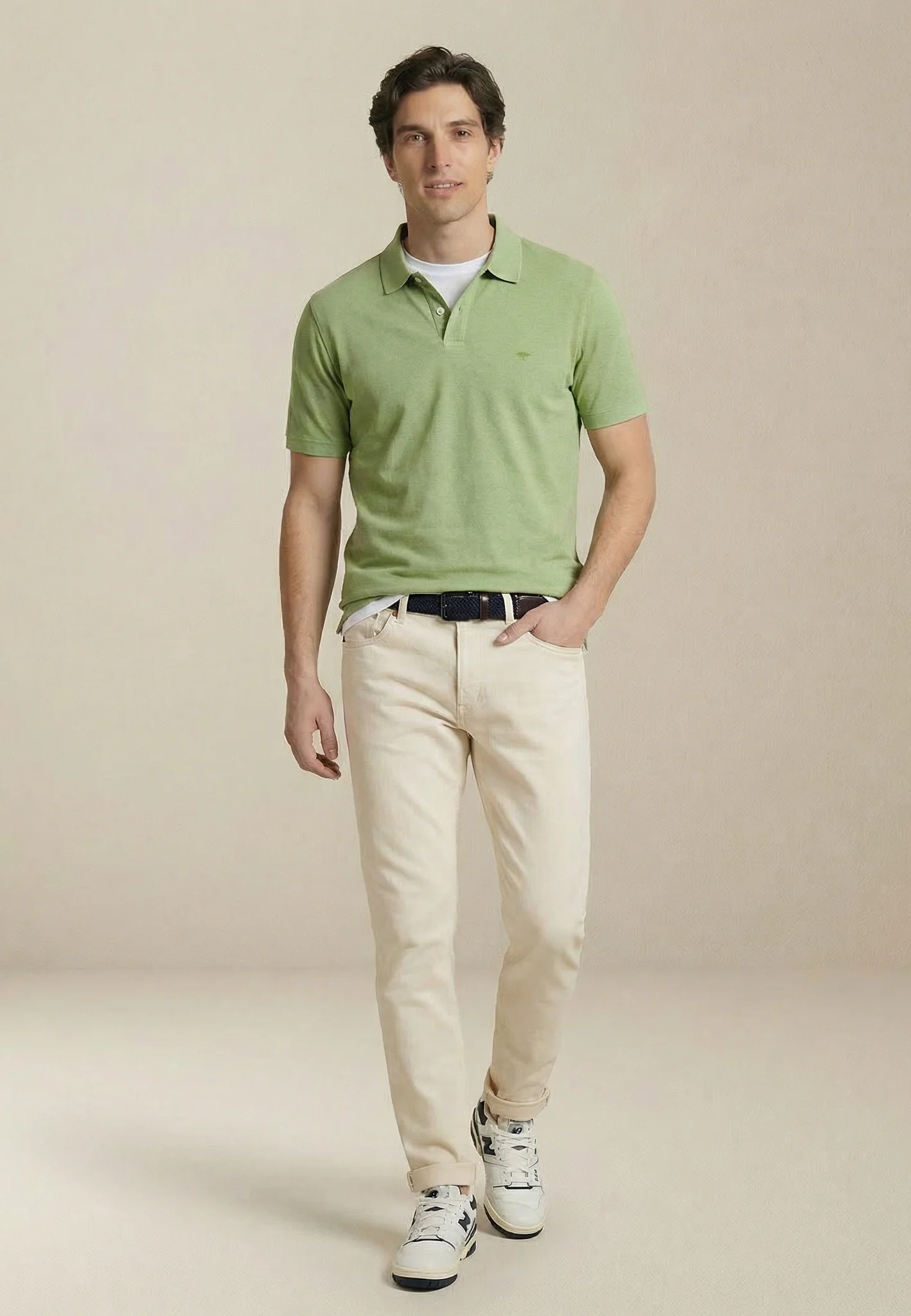 Poloshirt aus Baumwollmix mit klassischem Kragen - Image 28