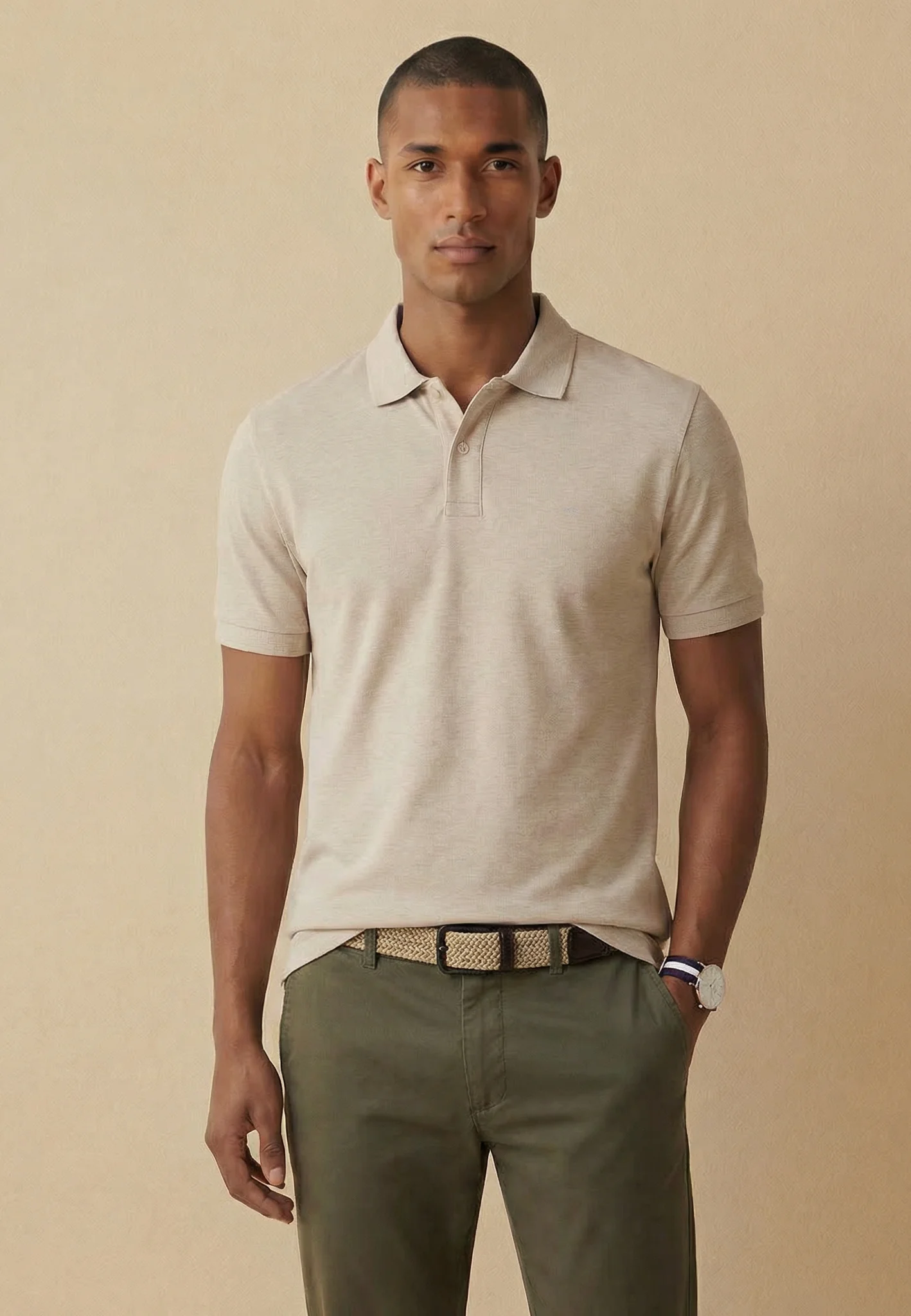 Poloshirt aus Baumwollmix mit klassischem Kragen - Image 31