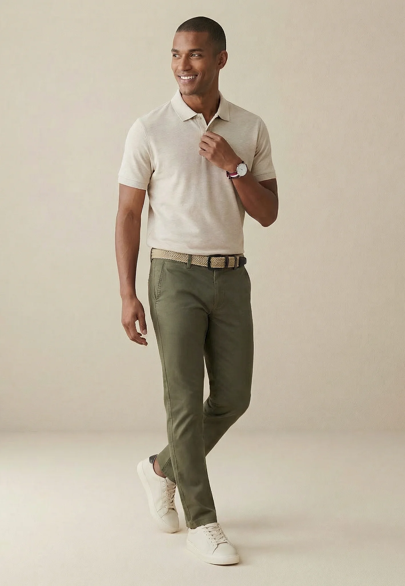 Poloshirt aus Baumwollmix mit klassischem Kragen - Image 33