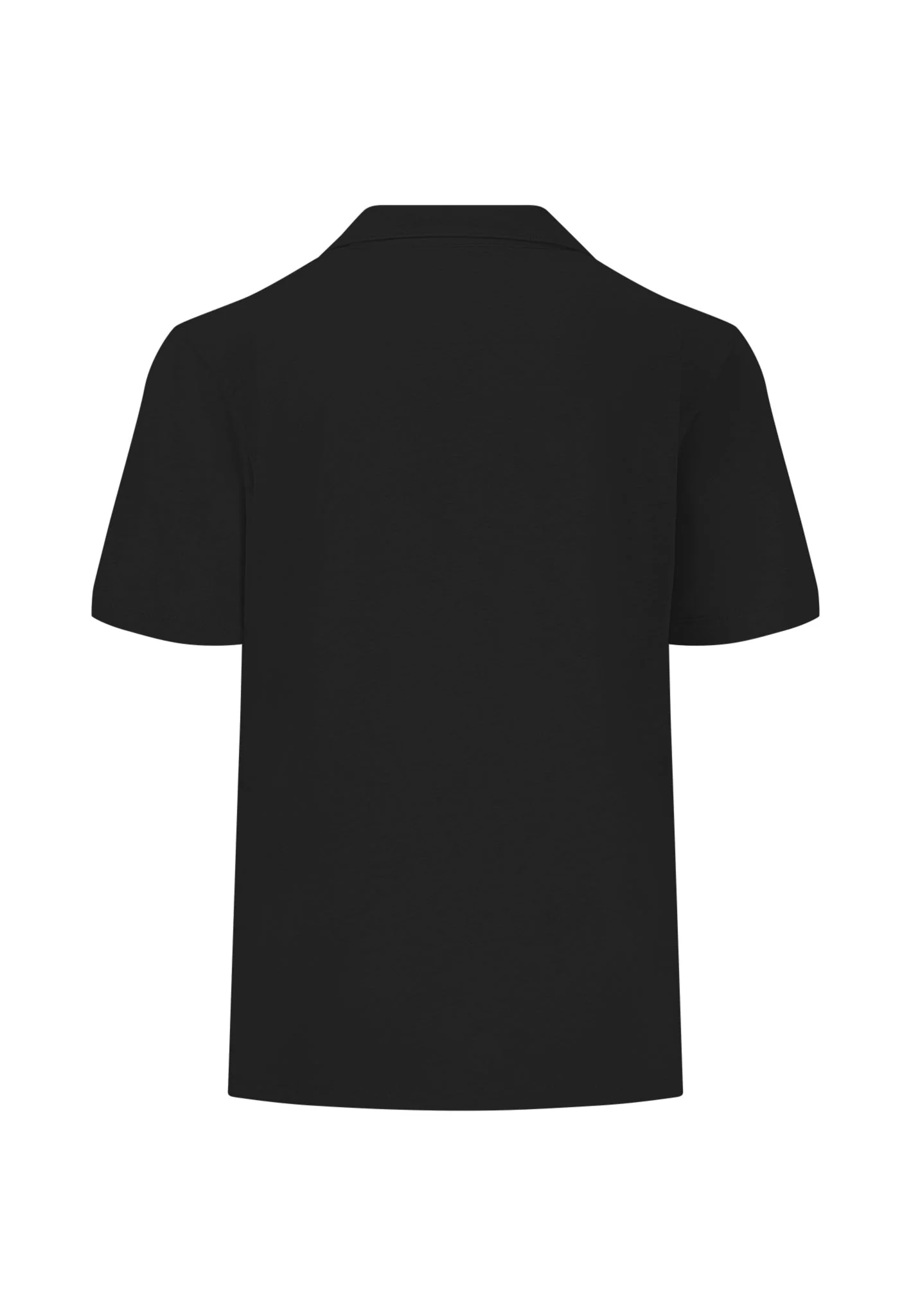 Poloshirt aus Leinen-Viskose-Mix mit V-Ausschnitt - Image 8