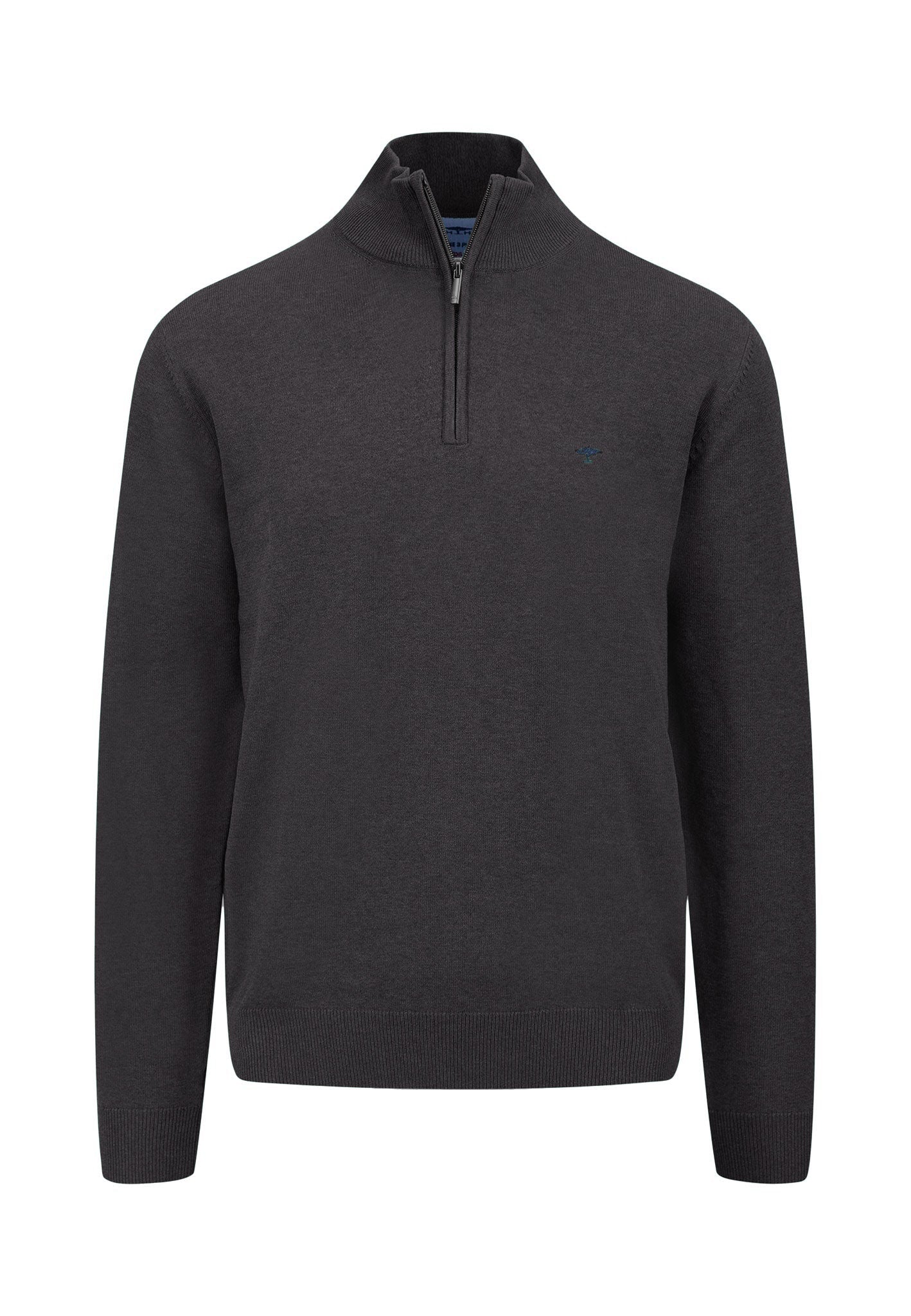 Pullover aus Baumwolle mit Troyer-Kragen und Logo Detail - Image 15