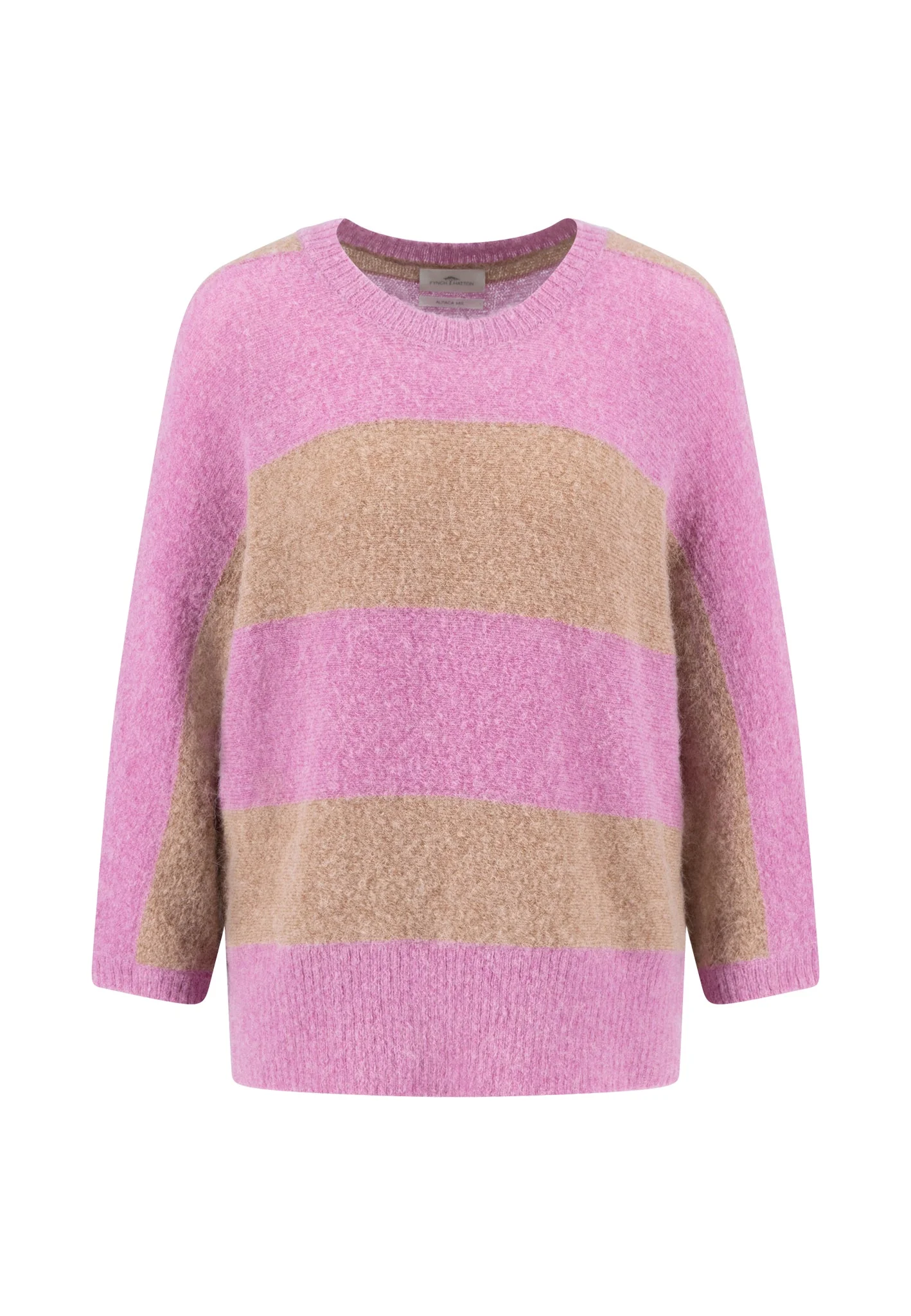 Pullover aus Alpaka-Wollmix mit Blockstreifenmuster - Image 11