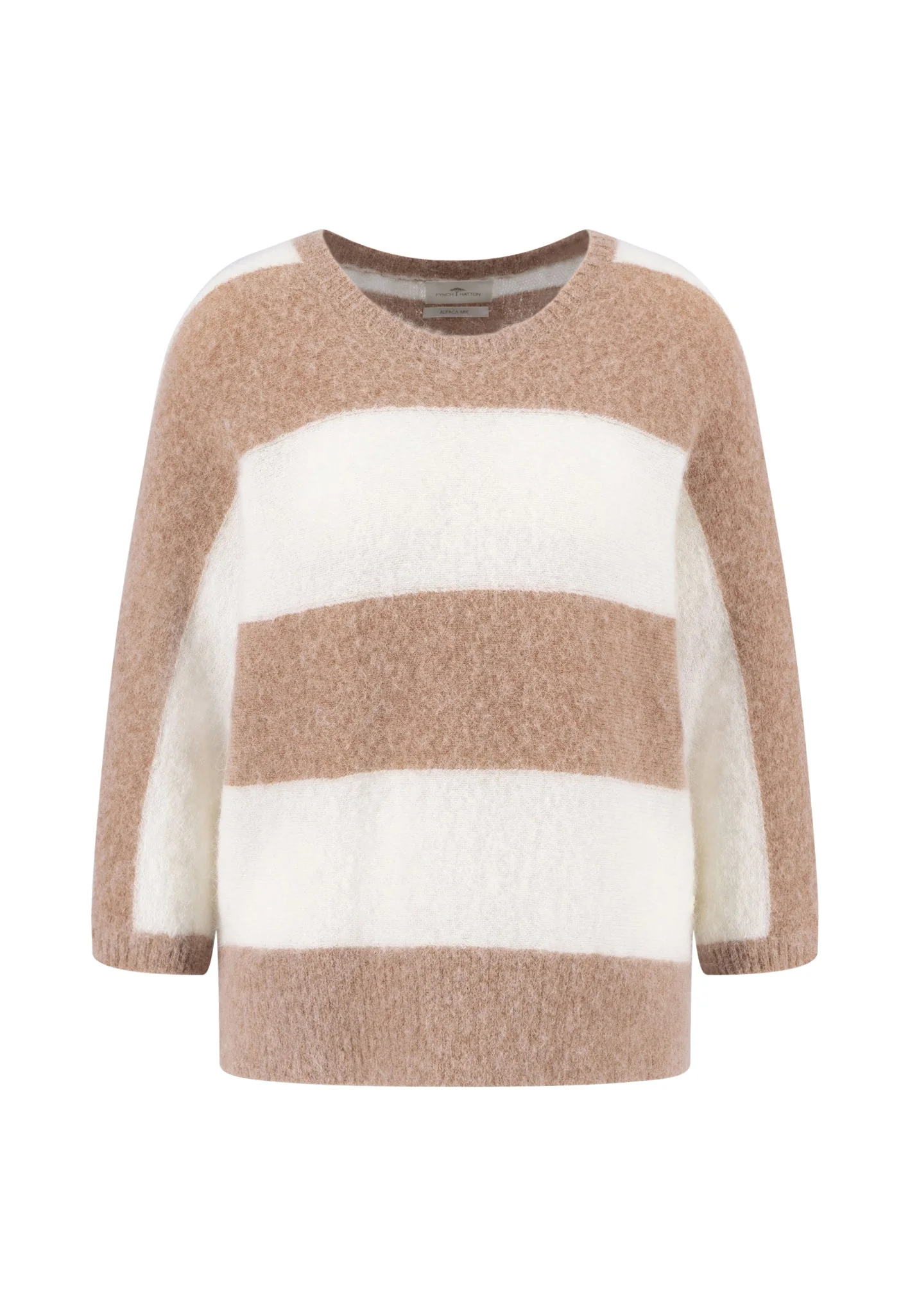Pullover aus Alpaka-Wollmix mit Blockstreifenmuster - Image 5