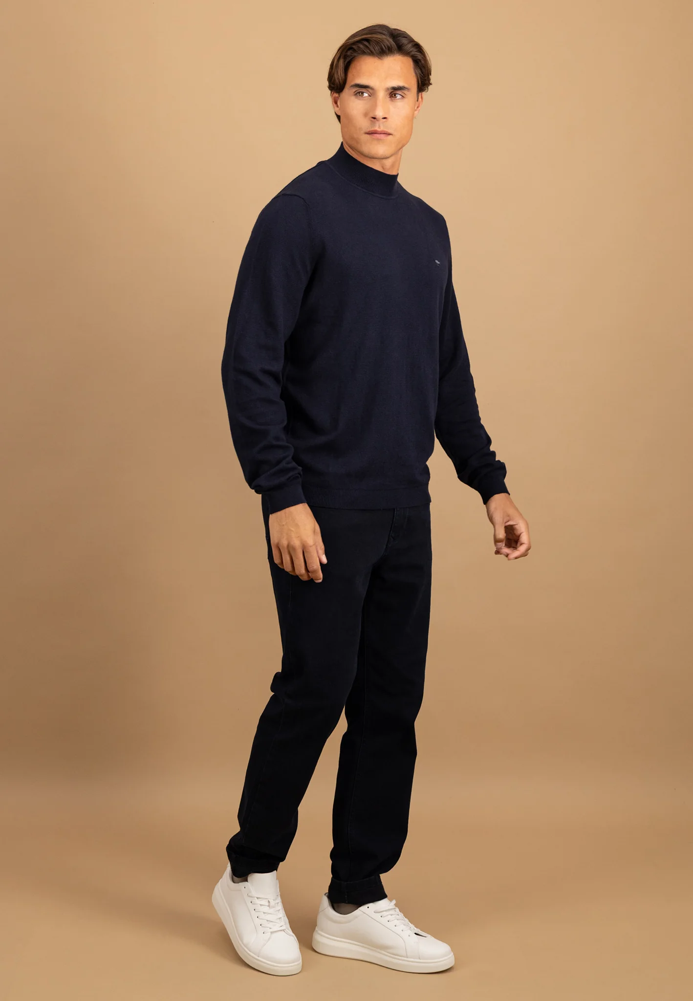 Pullover aus Baumwoll-Kaschmir mit Stehkragen - Image 4