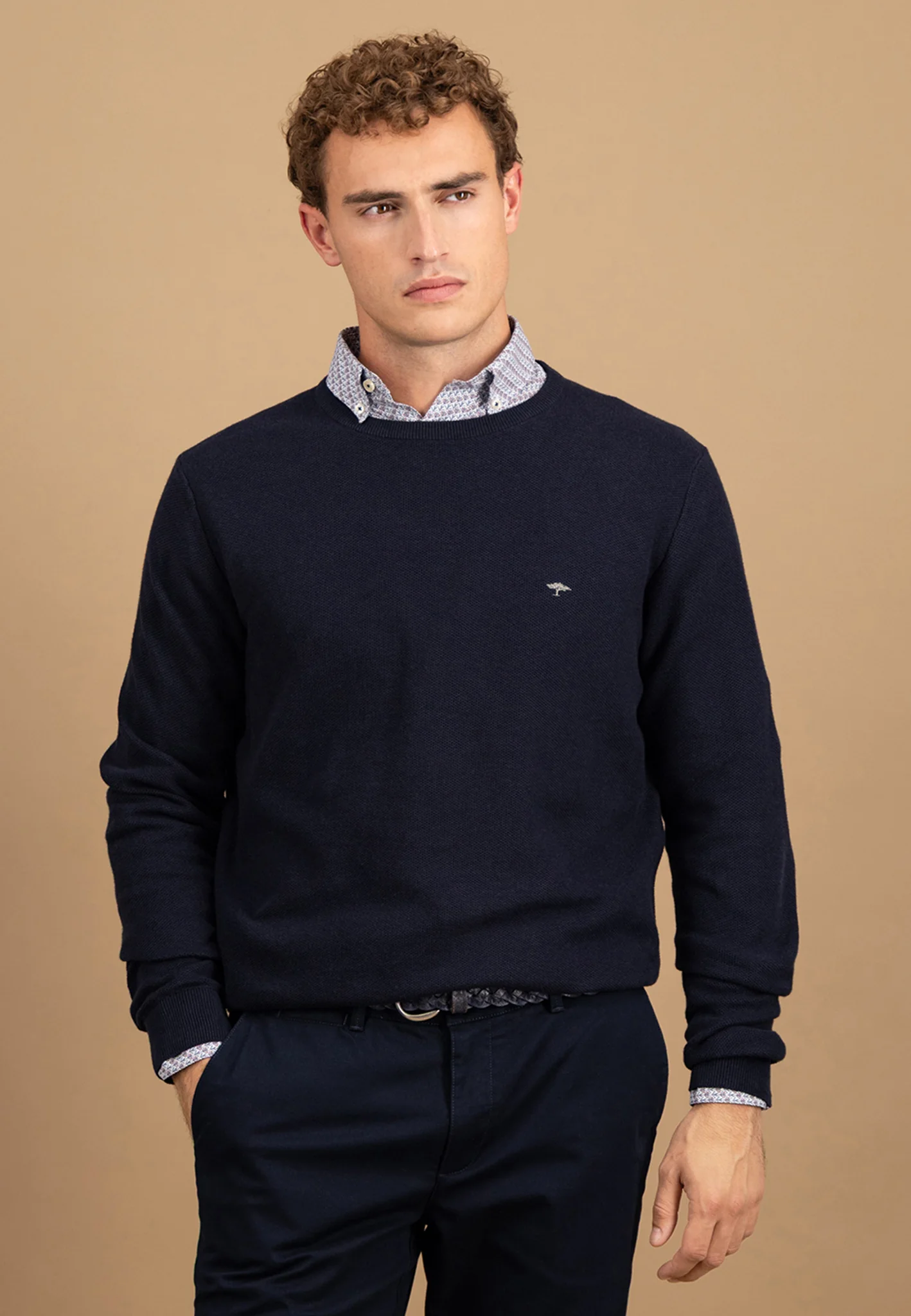 Pullover aus Baumwolle mit feiner Struktur - Image 7