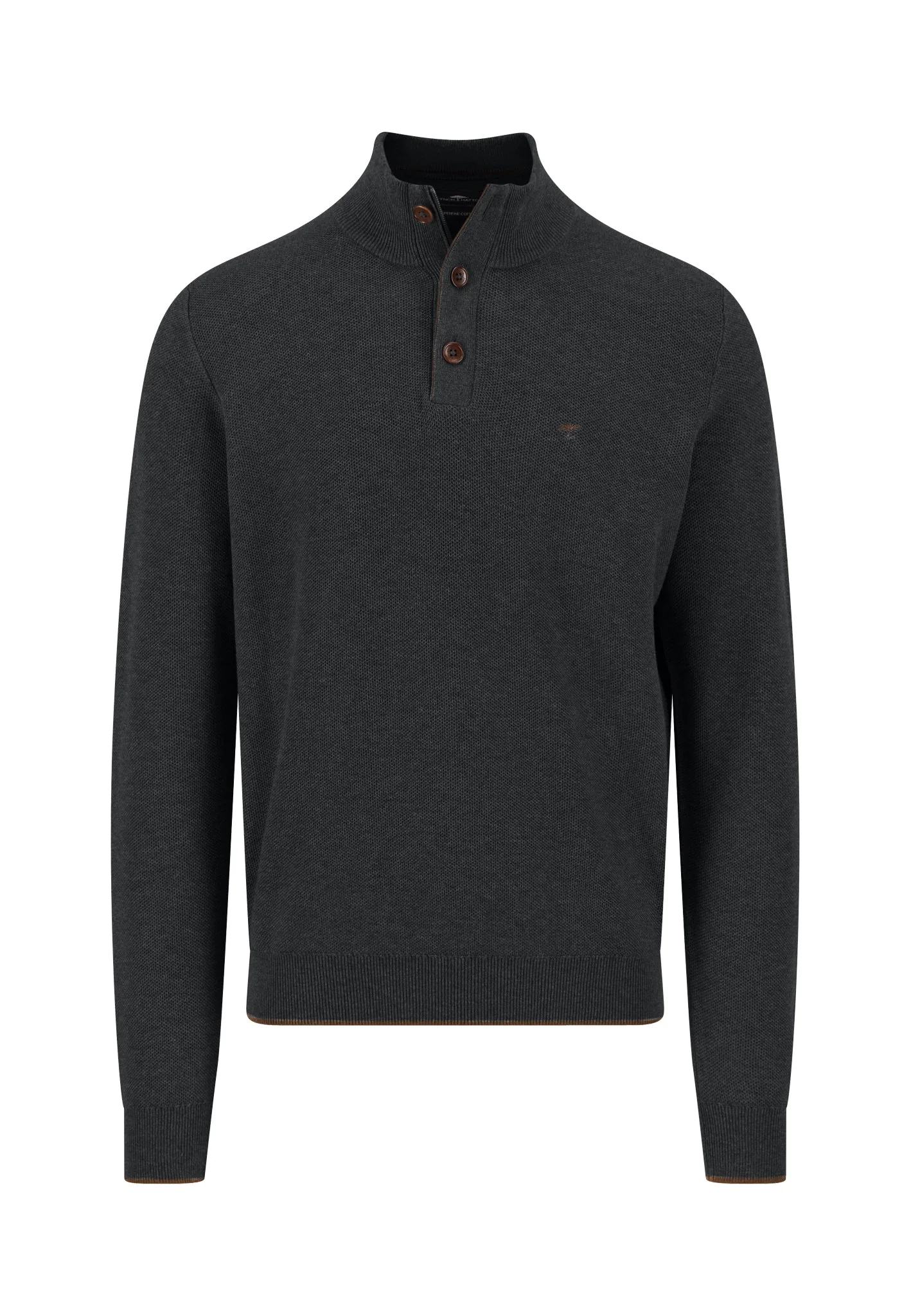 Pullover aus Baumwolle mit Knopfleiste und Stehkragen - Image 29