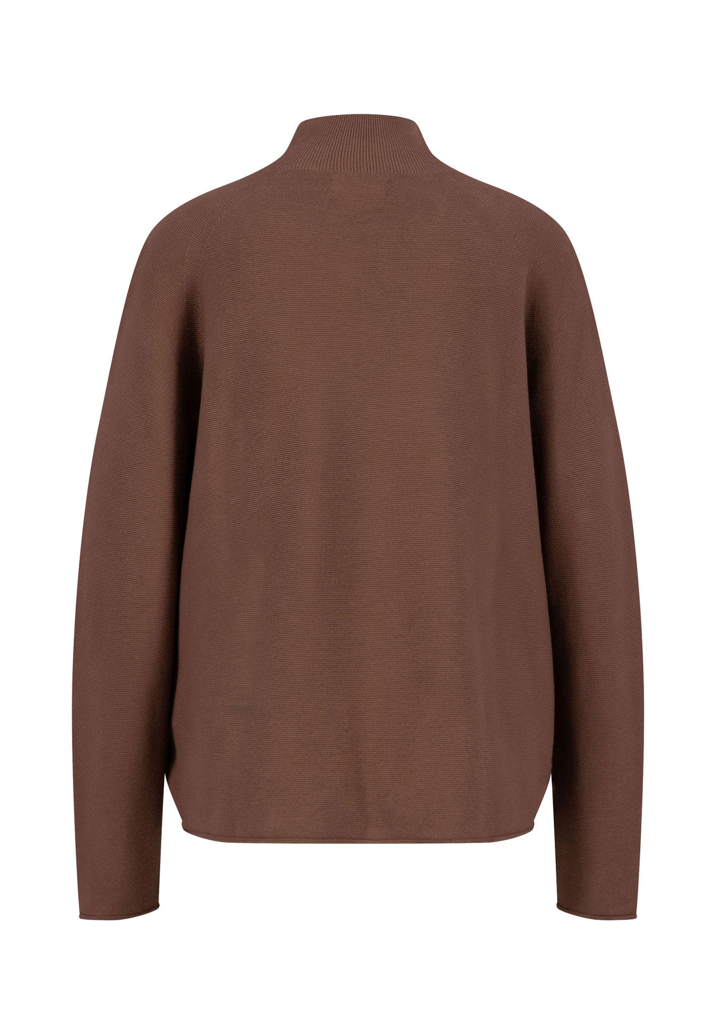 Pullover aus Baumwolle mit Stehkragen und Feinstruktur - Image 6