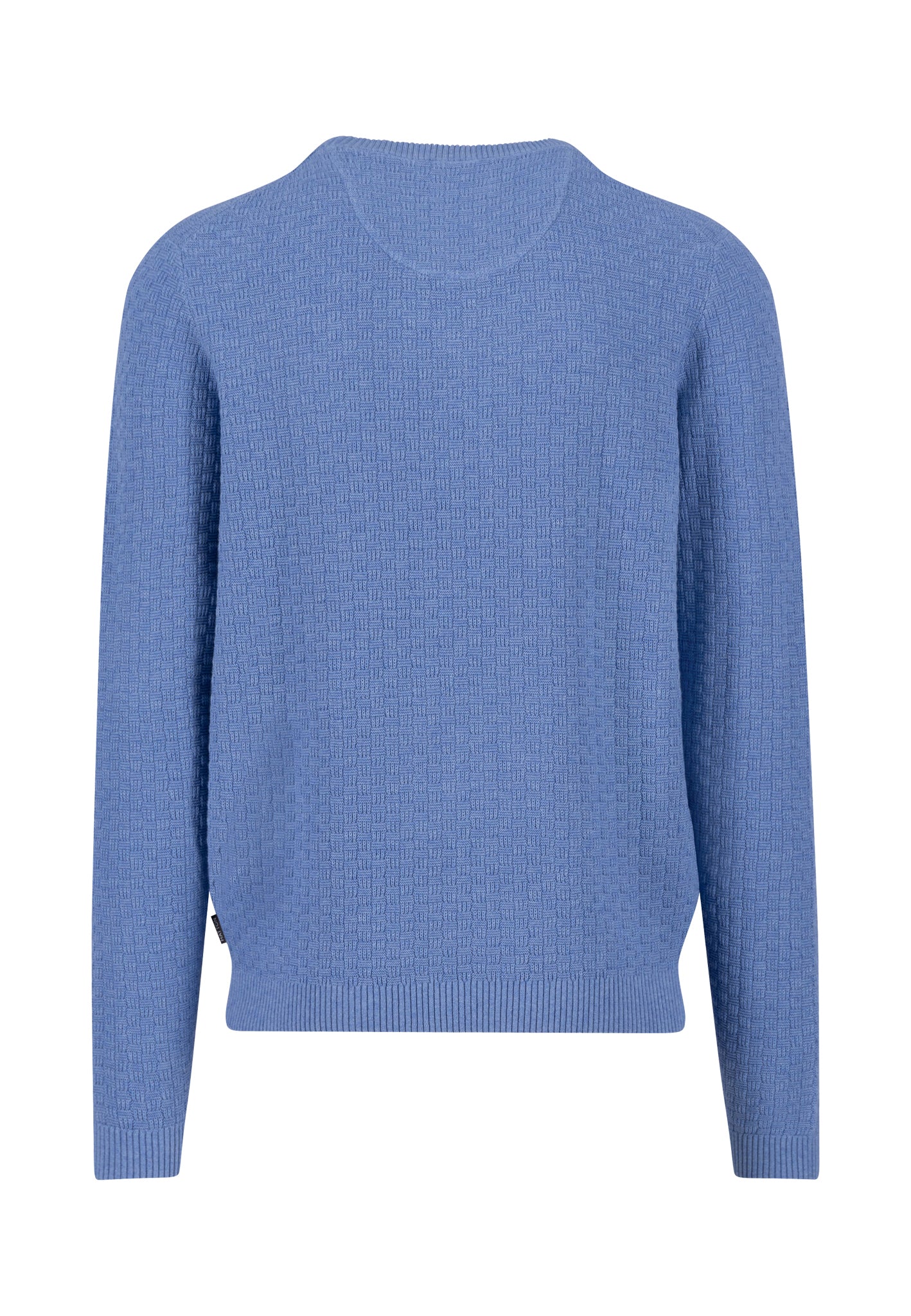 Pullover aus Baumwolle mit Strukturstrick und Rundhalsausschnitt - Image 4