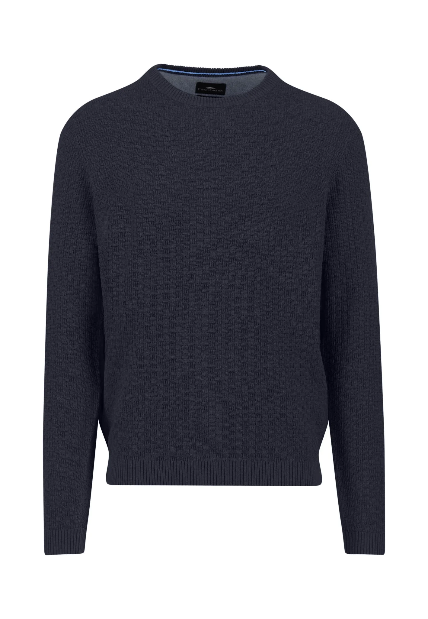Pullover aus Baumwolle mit Strukturstrick und Rundhalsausschnitt - Image 5