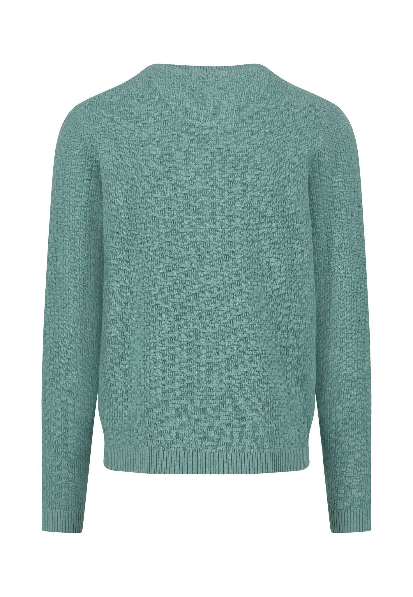 Pullover aus Baumwolle mit Strukturstrick und Rundhalsausschnitt - Image 8