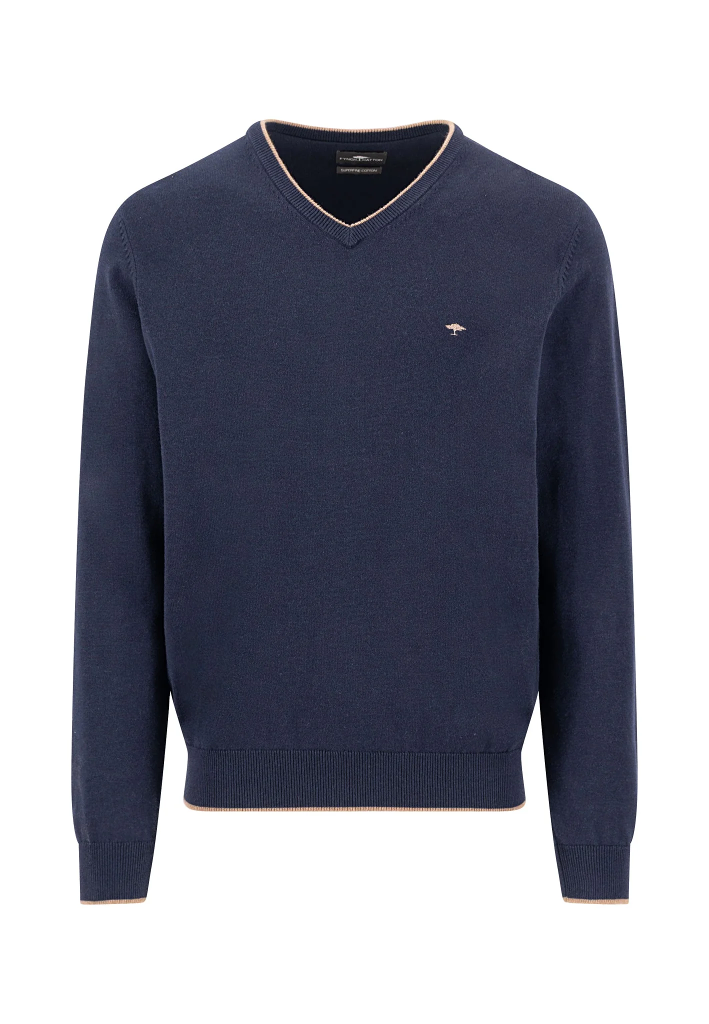 Pullover aus Baumwolle mit V-Ausschnitt - Image 9