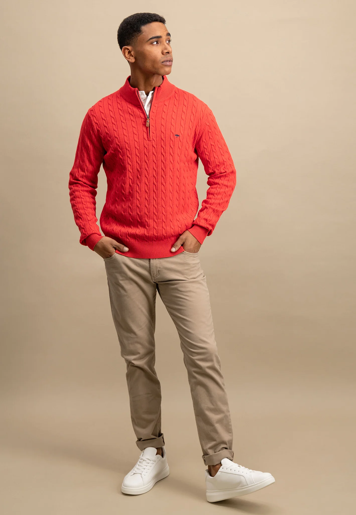 Pullover aus Baumwolle mit Zopfstrickmuster - Image 16