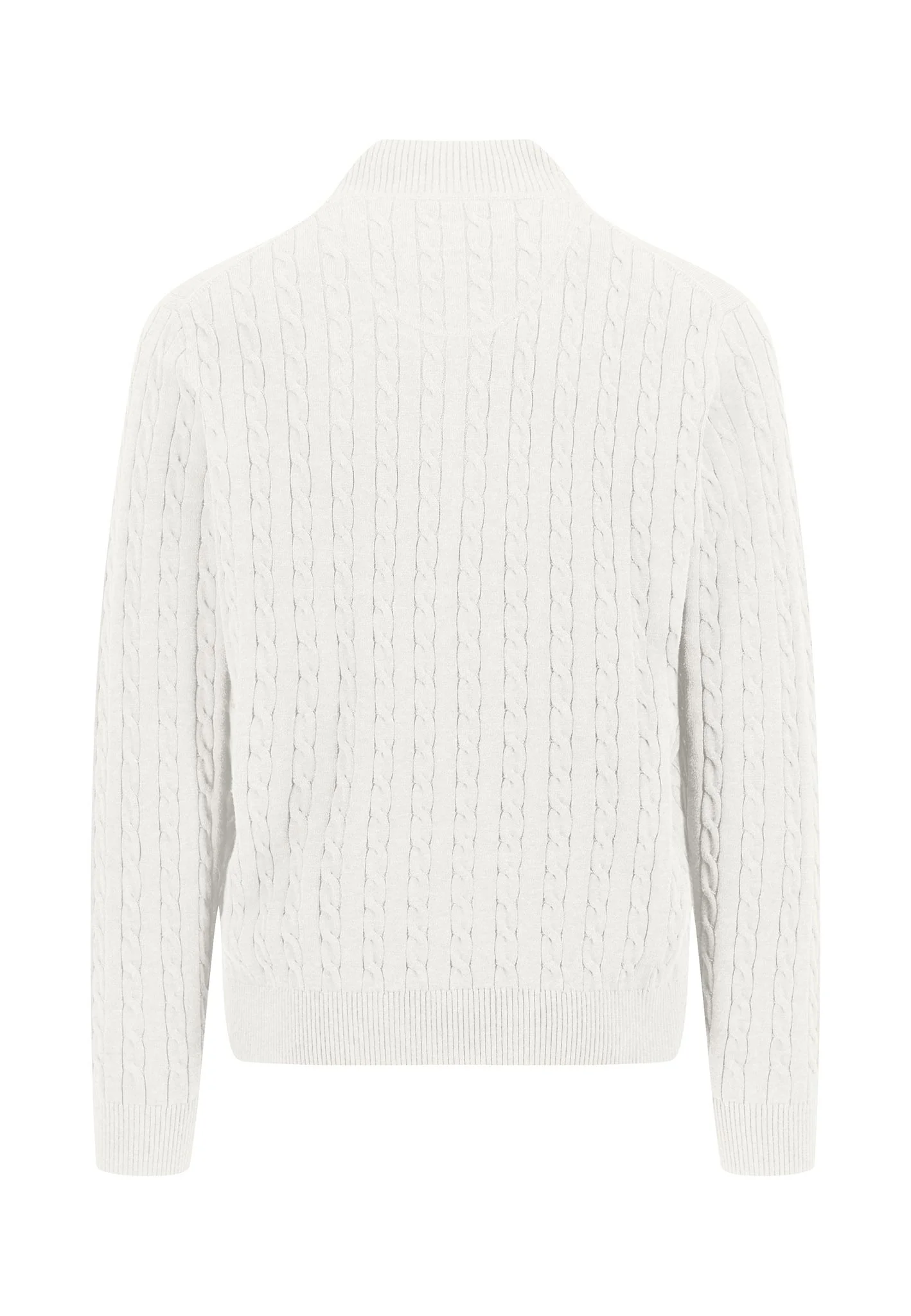 Pullover aus Baumwolle mit Zopfstrickmuster - Image 6