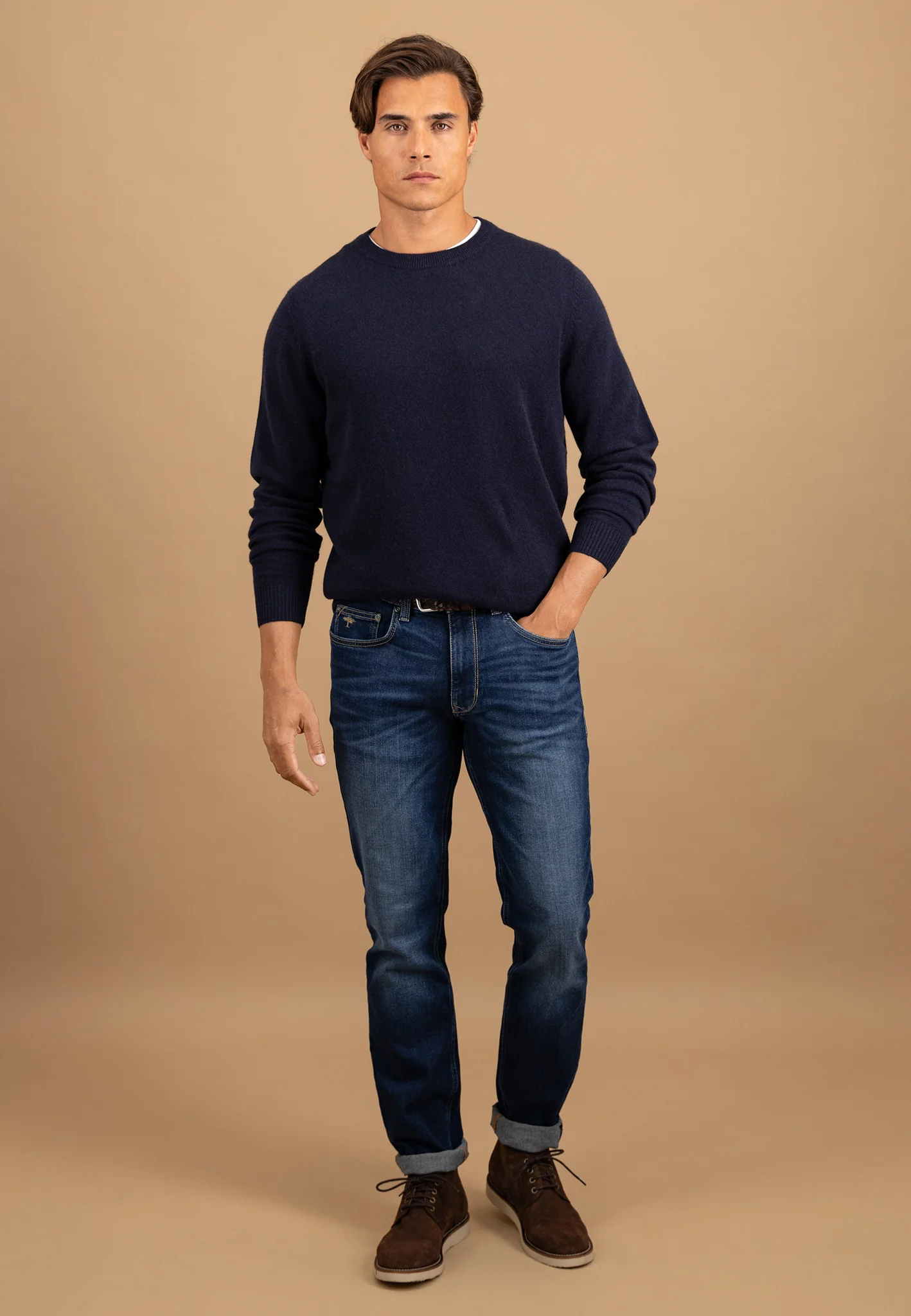 Pullover aus reinem Kaschmir mit Rundhalsausschnitt - Image 10