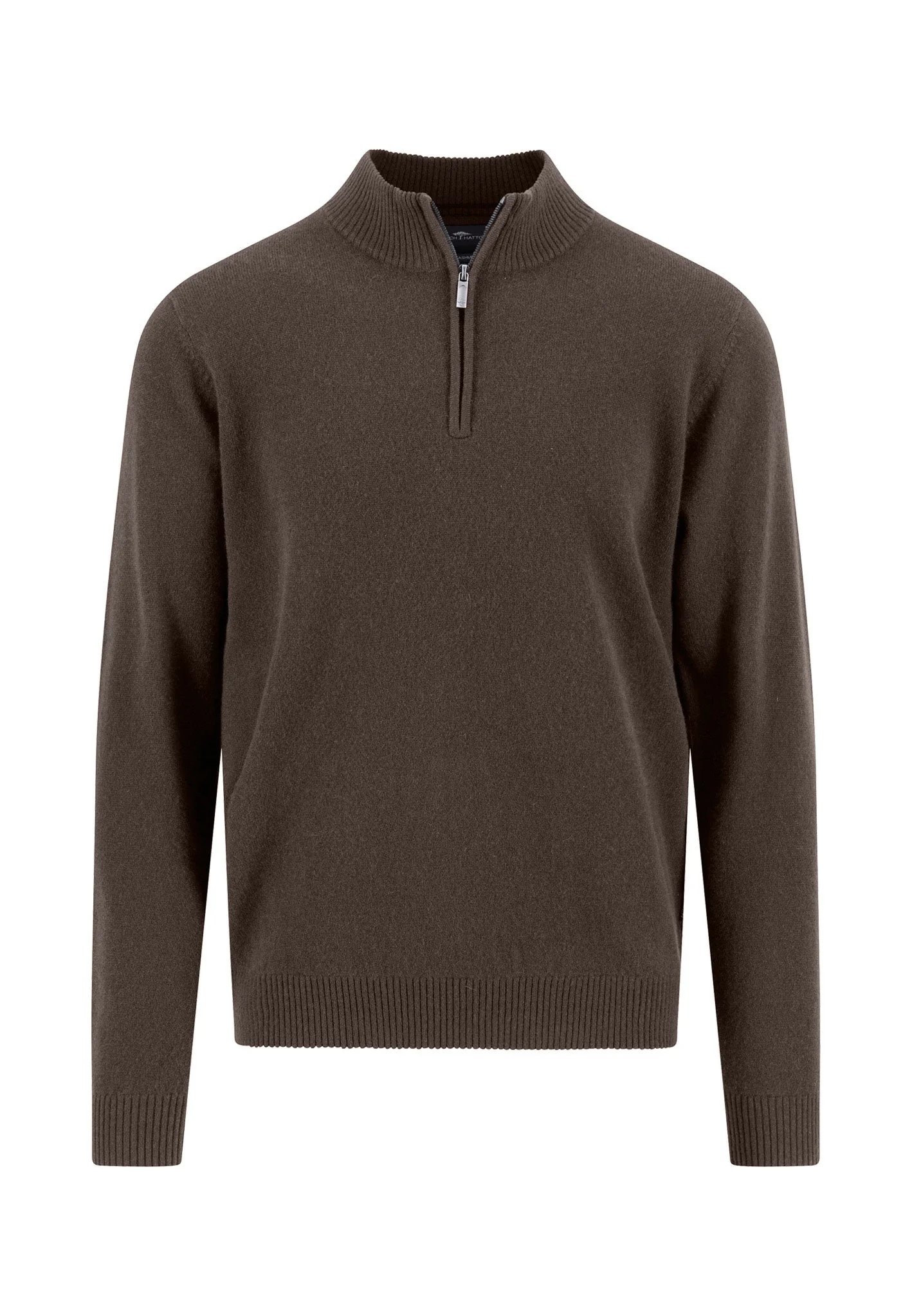 Pullover aus reinem Kaschmir mit Stehkragen und Reißverschluss - Image 11