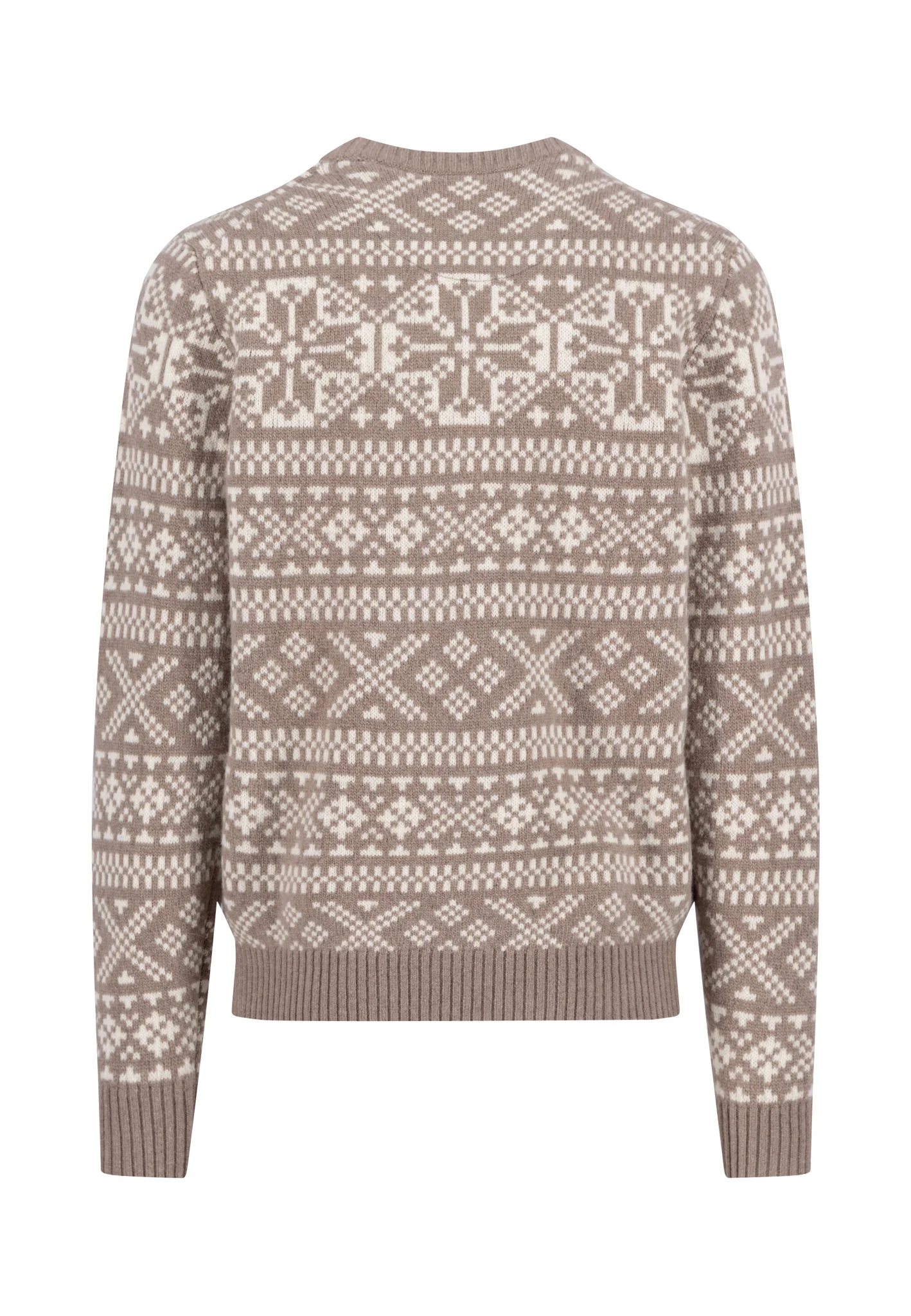 Pullover aus Wollmix mit Rundhalsausschnitt und Norwegermuster - Image 8