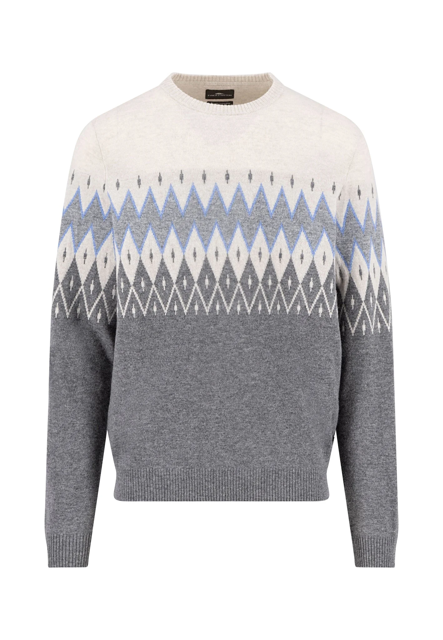Pullover mit grafischem Fair-Isle-Muster und Rundhalsausschnitt - Image 5