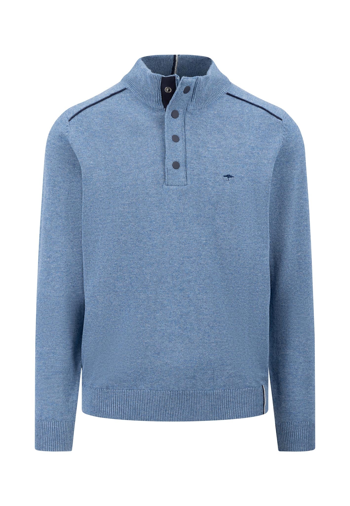 Pullover mit Stehkragen und Kontrastdetails - Image 3