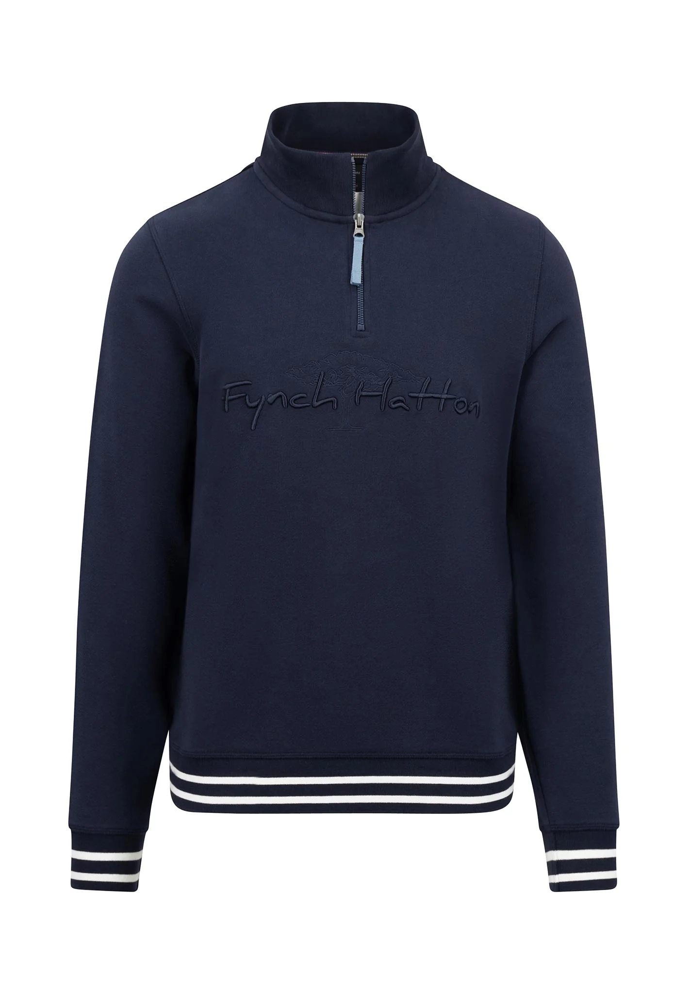 Pullover mit Troyer-Kragen und Logo-Detail