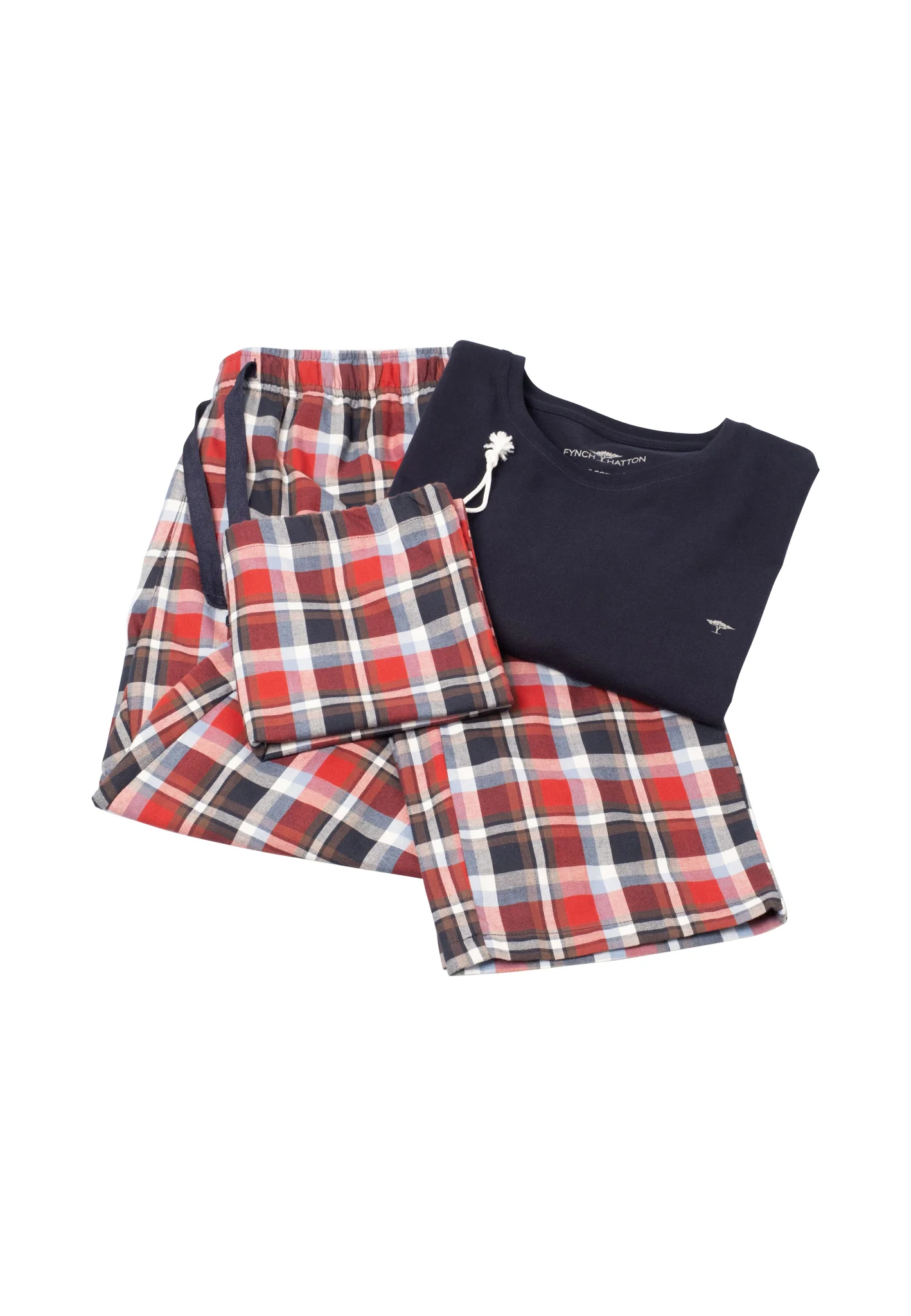 Pyjama-Set aus Baumwolle mit Rundhals-Shirt - Image 3