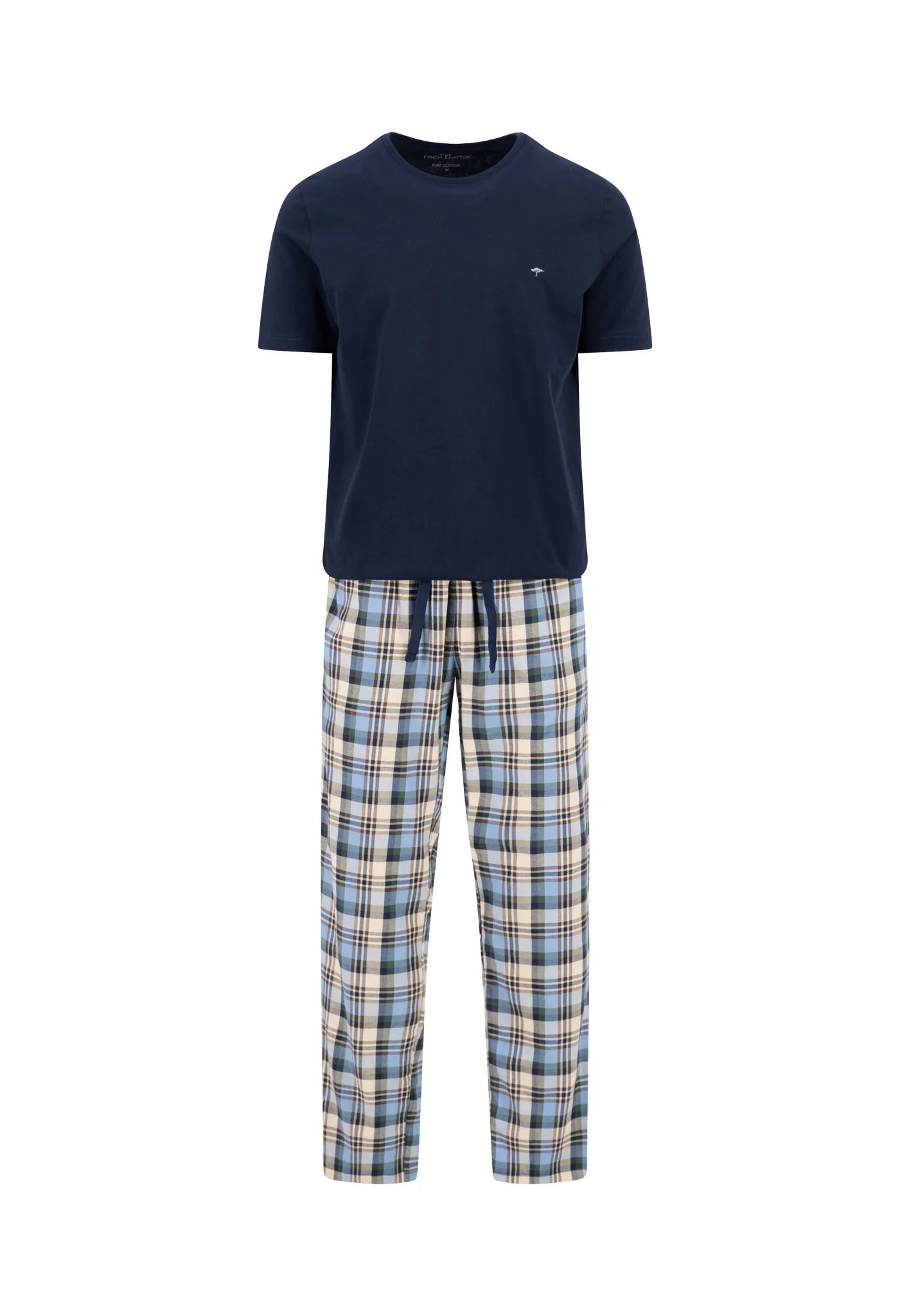 Pyjama-Set aus Baumwolle mit Rundhals-Shirt - Image 4