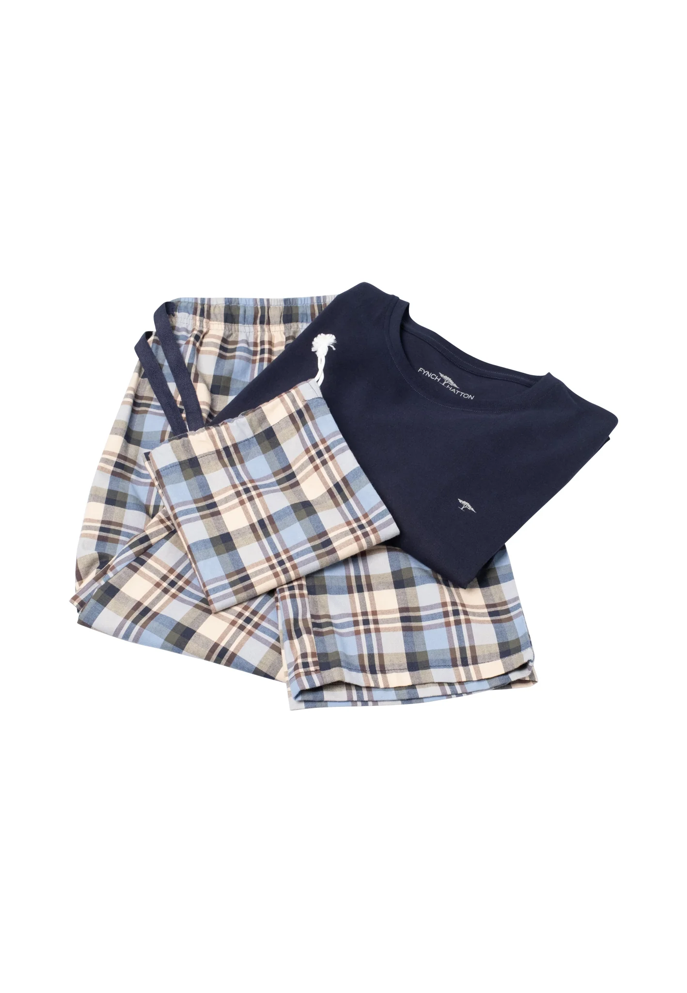 Pyjama-Set aus Baumwolle mit Rundhals-Shirt - Image 6