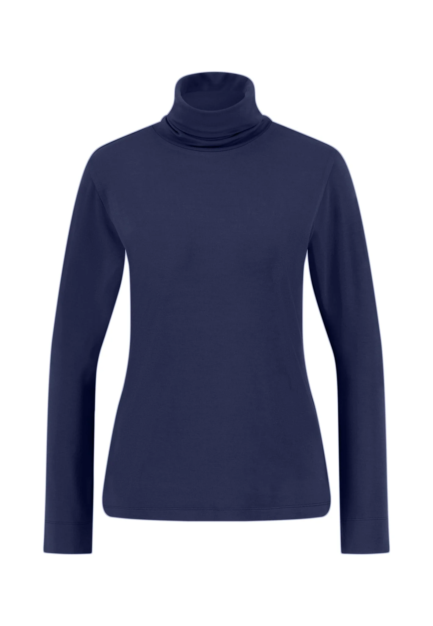 Rollkragenshirt aus Viskose-Stretch mit figurbetonter Passform - Image 5