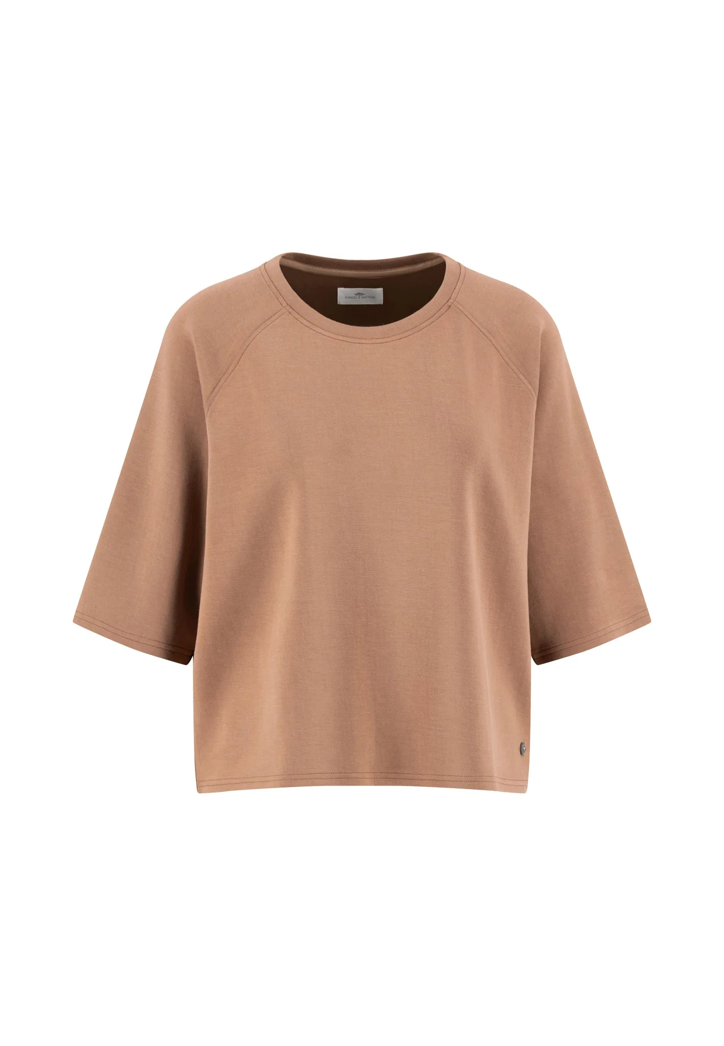 Shirt aus Viskose-Mix mit halblangen Ärmeln und legerem Schnitt - Image 5