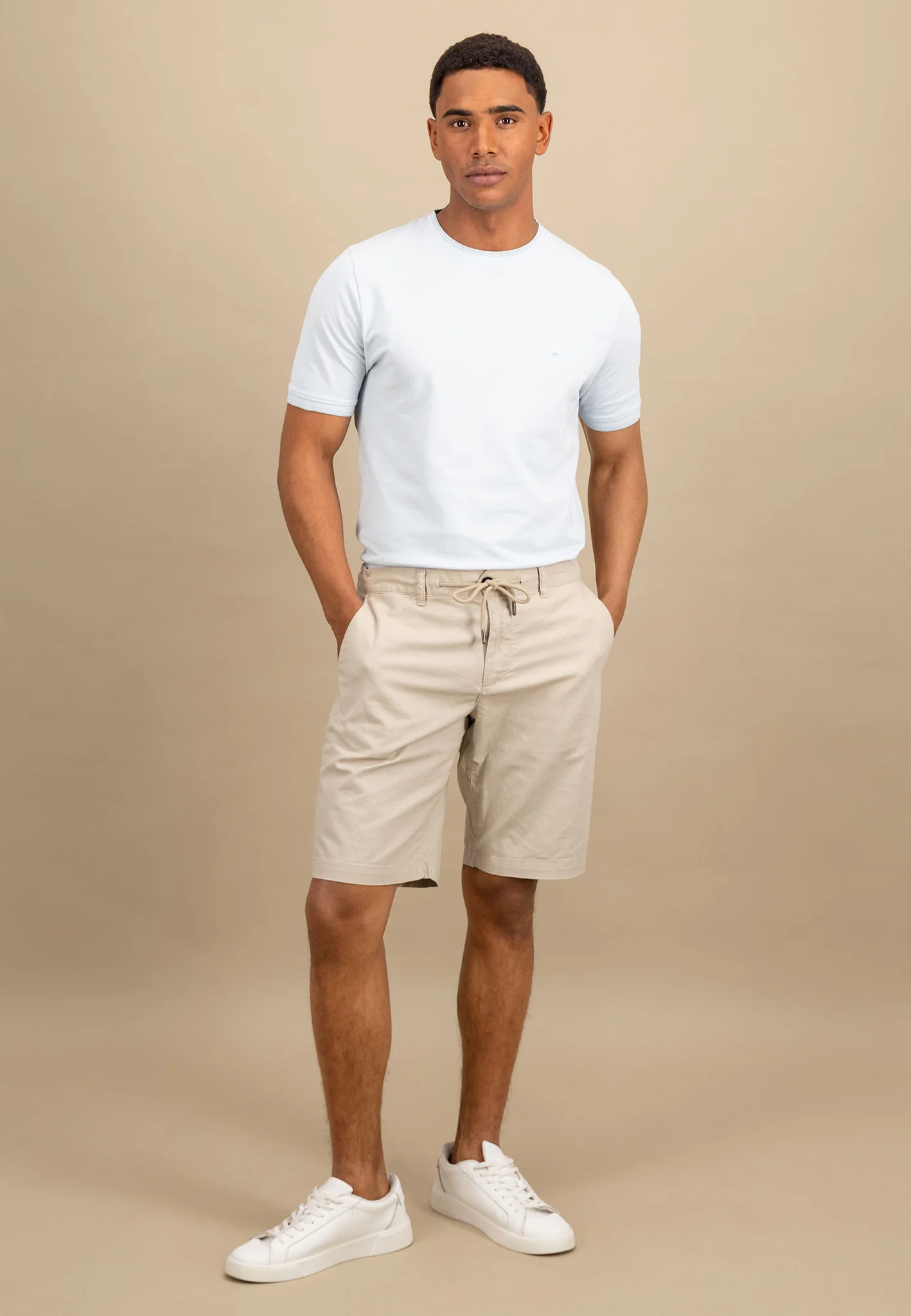 Shorts aus Baumwoll-Leinen-Mix mit Kordelzug - Image 3