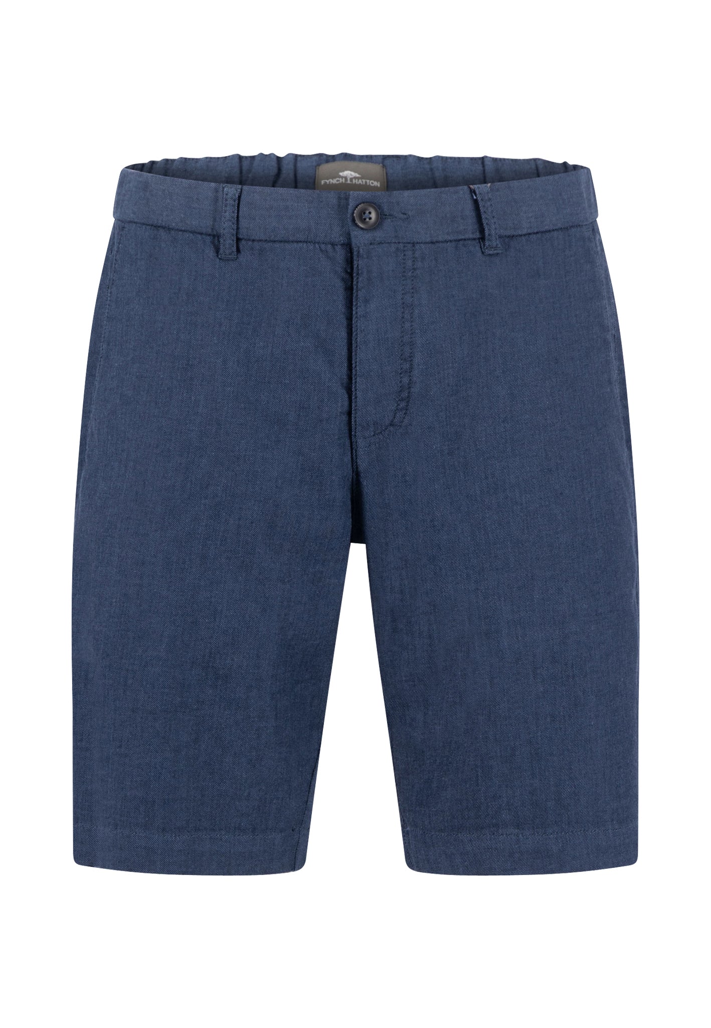 Shorts aus Baumwollmix mit Leinenanteil