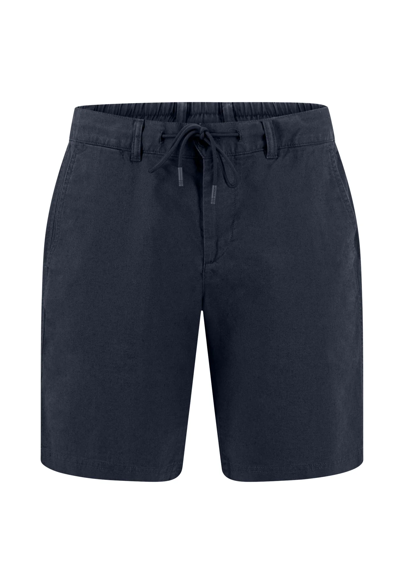 Shorts aus Leinen-Baumwoll-Mix mit elastischem Bund