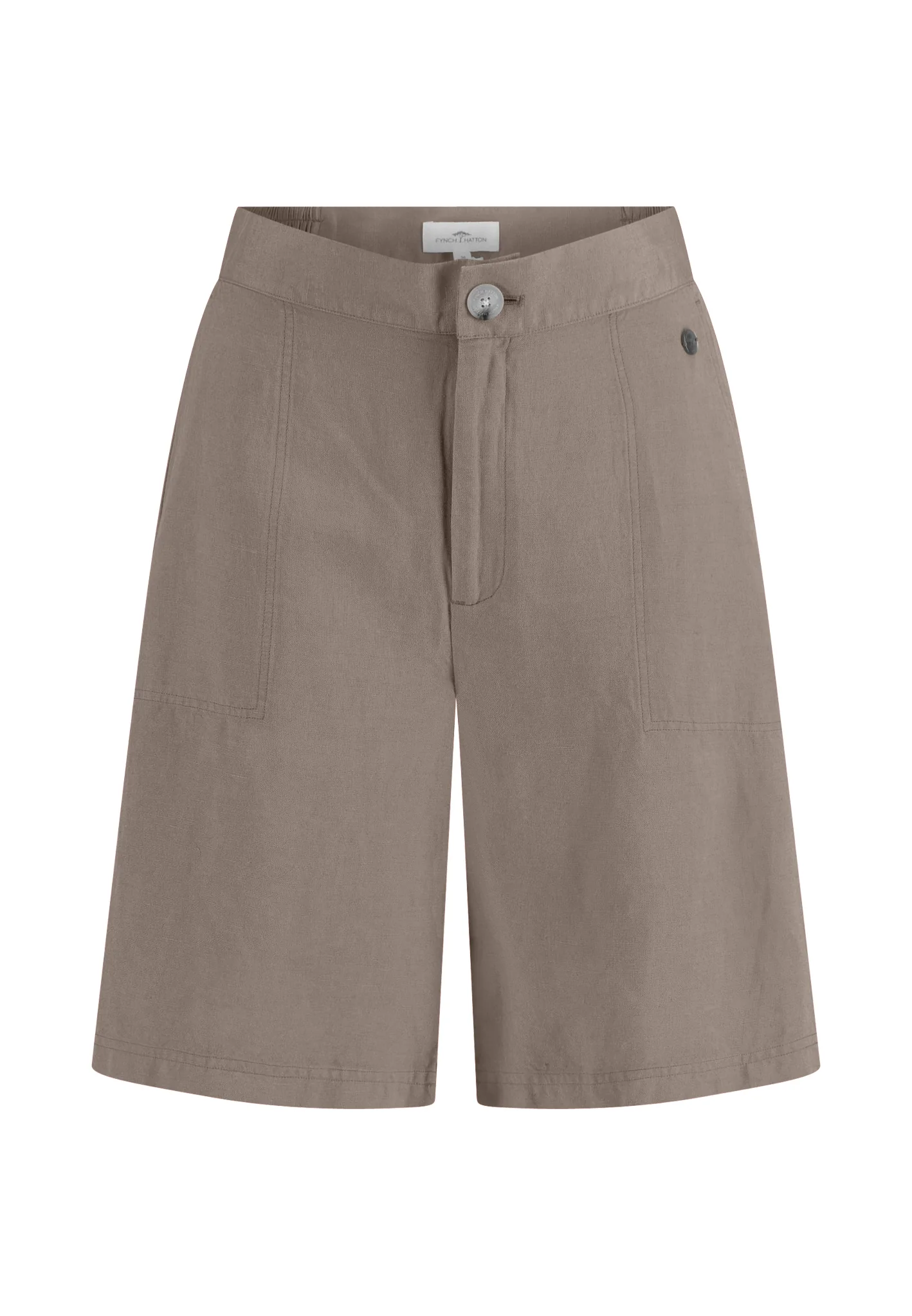 Shorts aus Leinen-Viskose-Mix mit Taschen