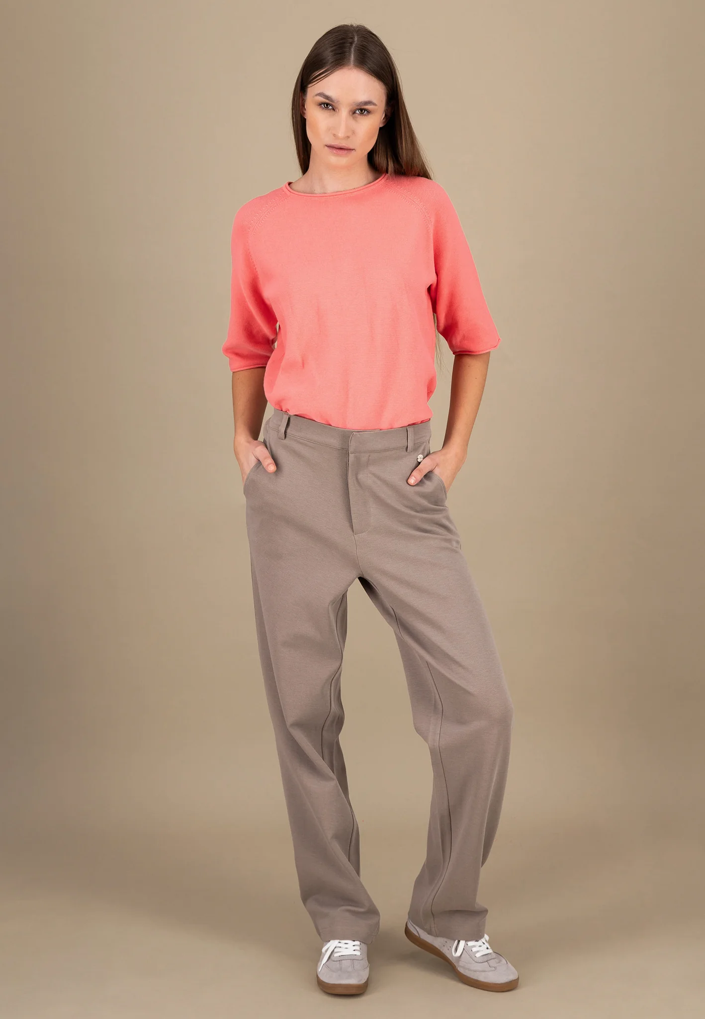 Stoffhose aus Baumwoll-Mix - Straight-Leg - Image 3