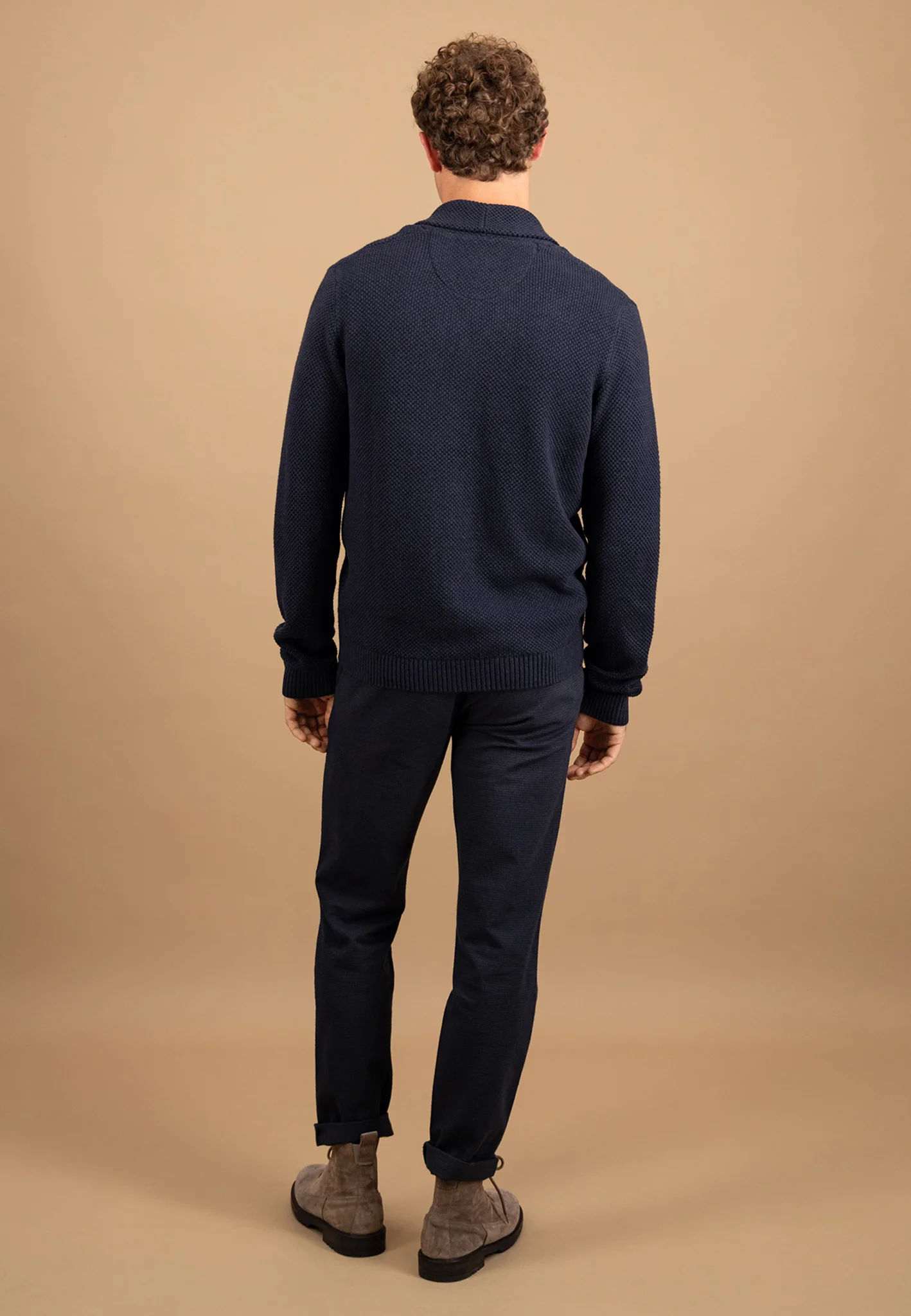 Strick-Cardigan aus Baumwoll-Wollmix mit aufgesetzten Taschen - Image 3