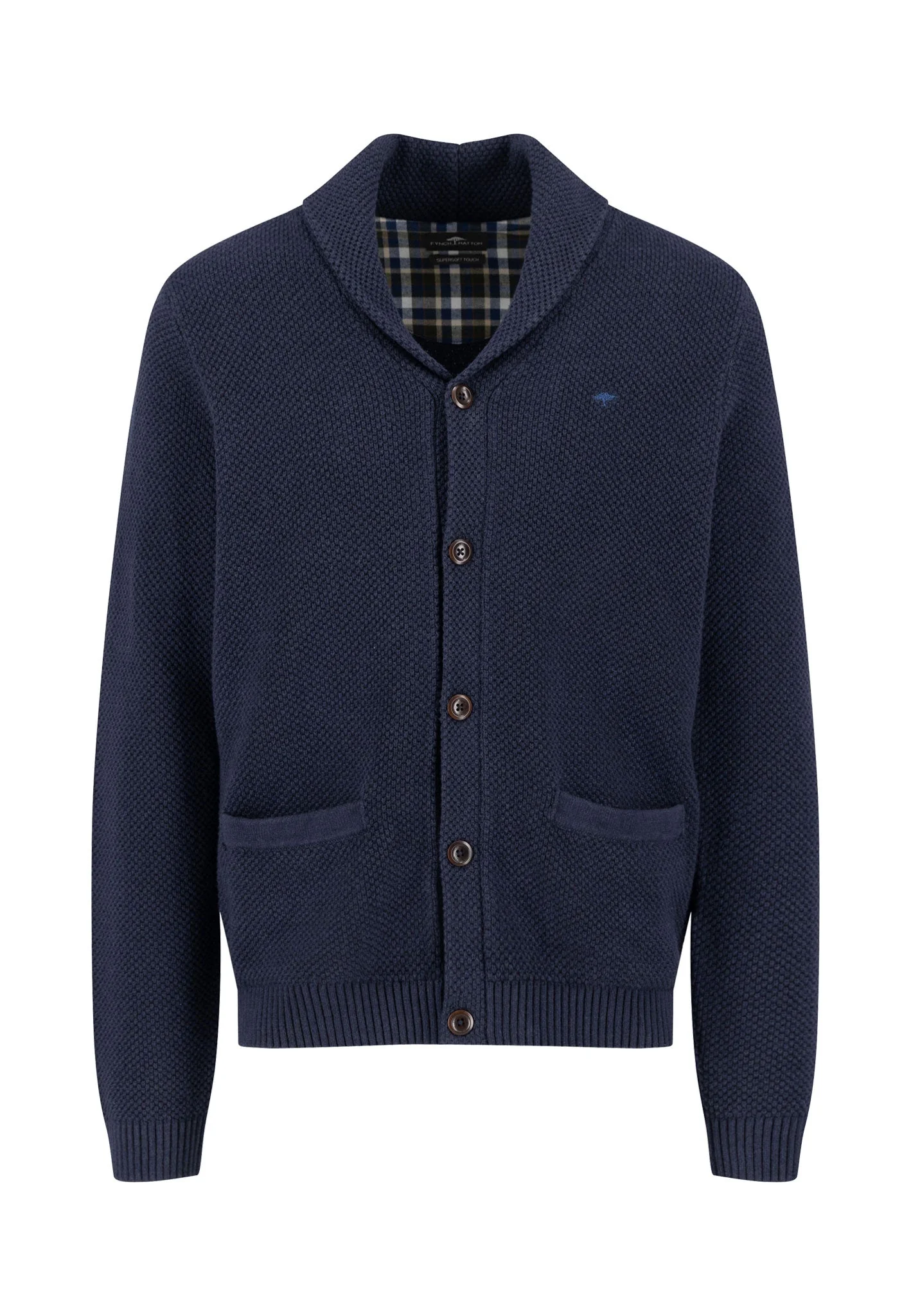 Strick-Cardigan aus Baumwoll-Wollmix mit aufgesetzten Taschen - Image 5
