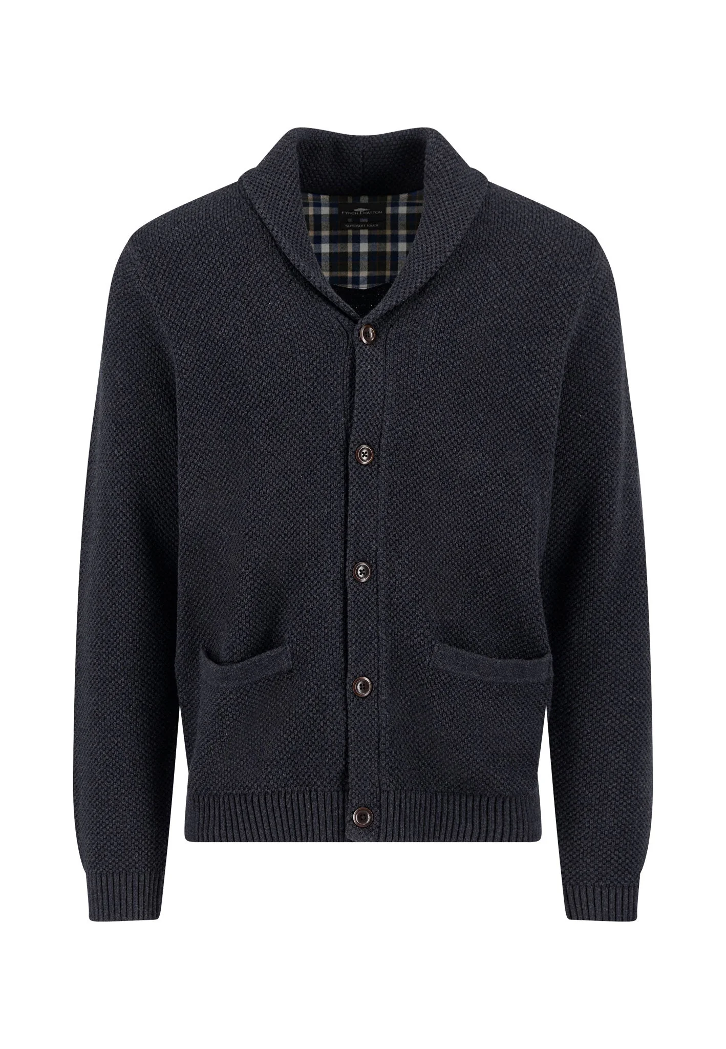 Strick-Cardigan aus Baumwoll-Wollmix mit aufgesetzten Taschen - Image 7