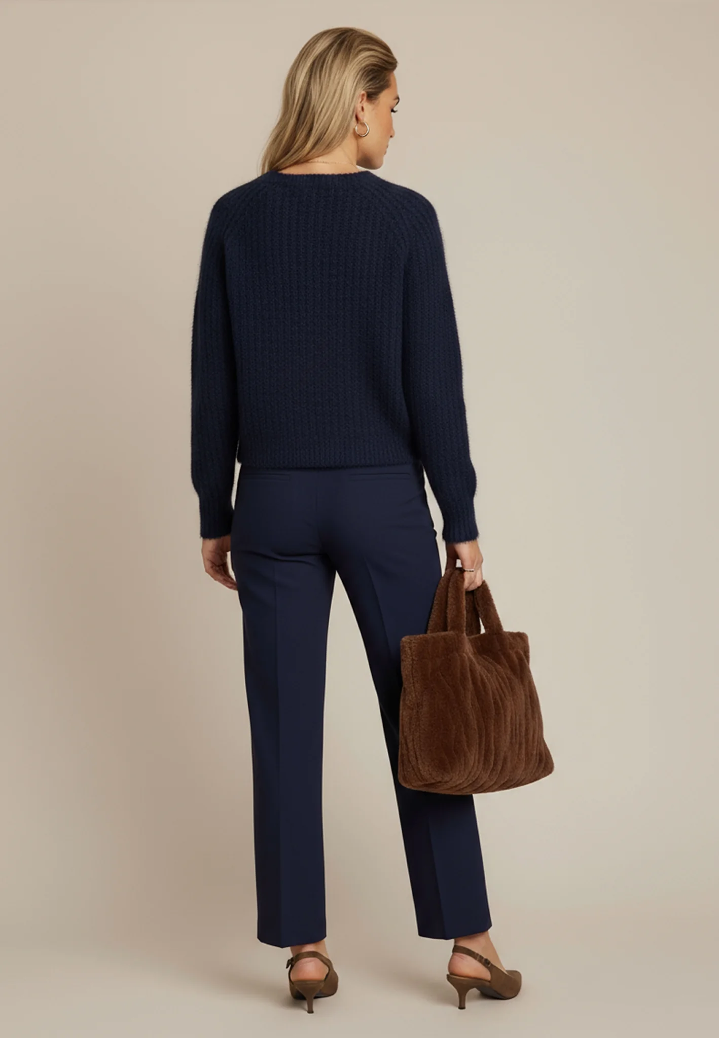 Strick-Cardigan aus Wollmix mit Knopfleiste - Image 3