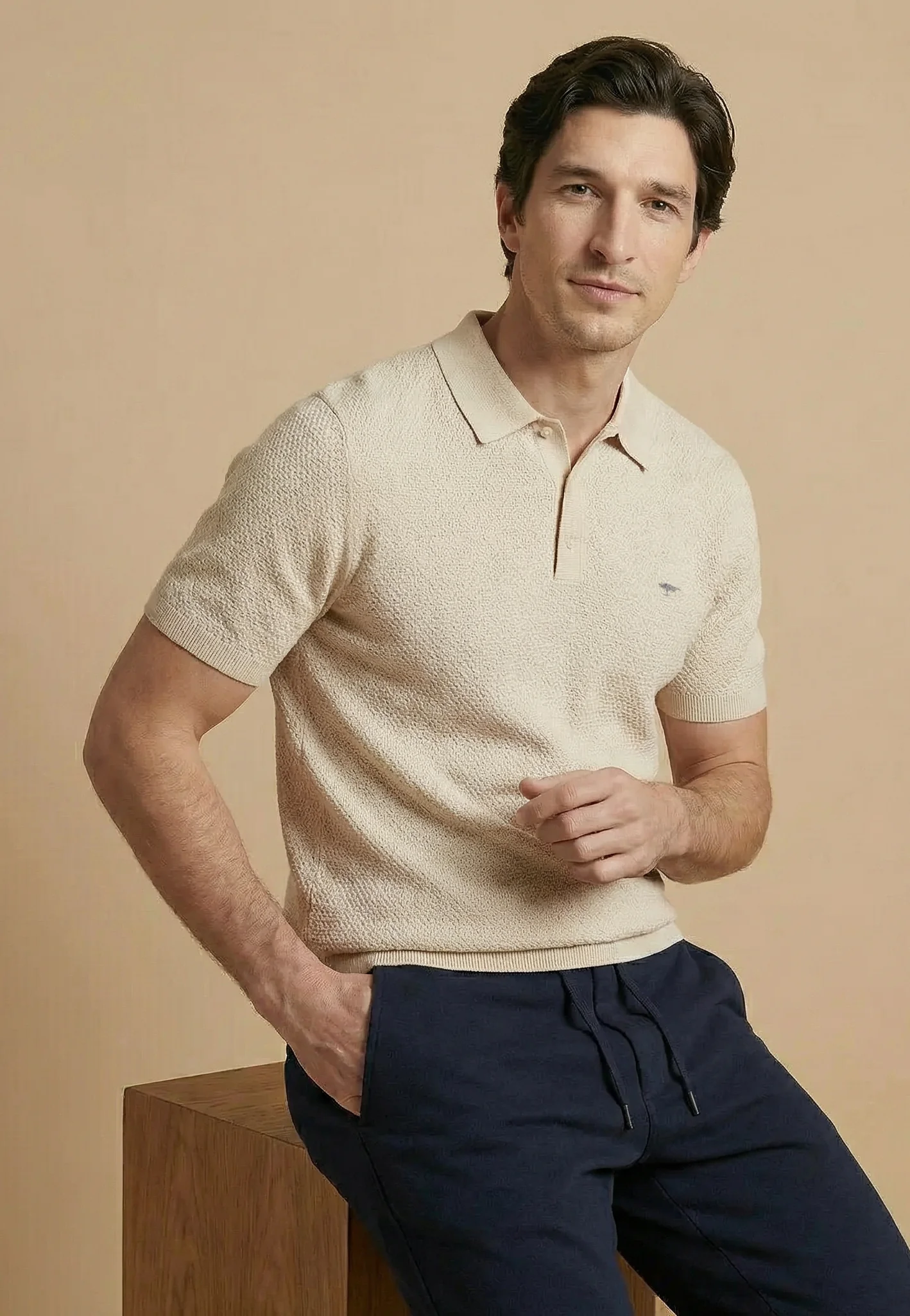 Strick-Polo aus Baumwollmix mit Polokragen - Image 6
