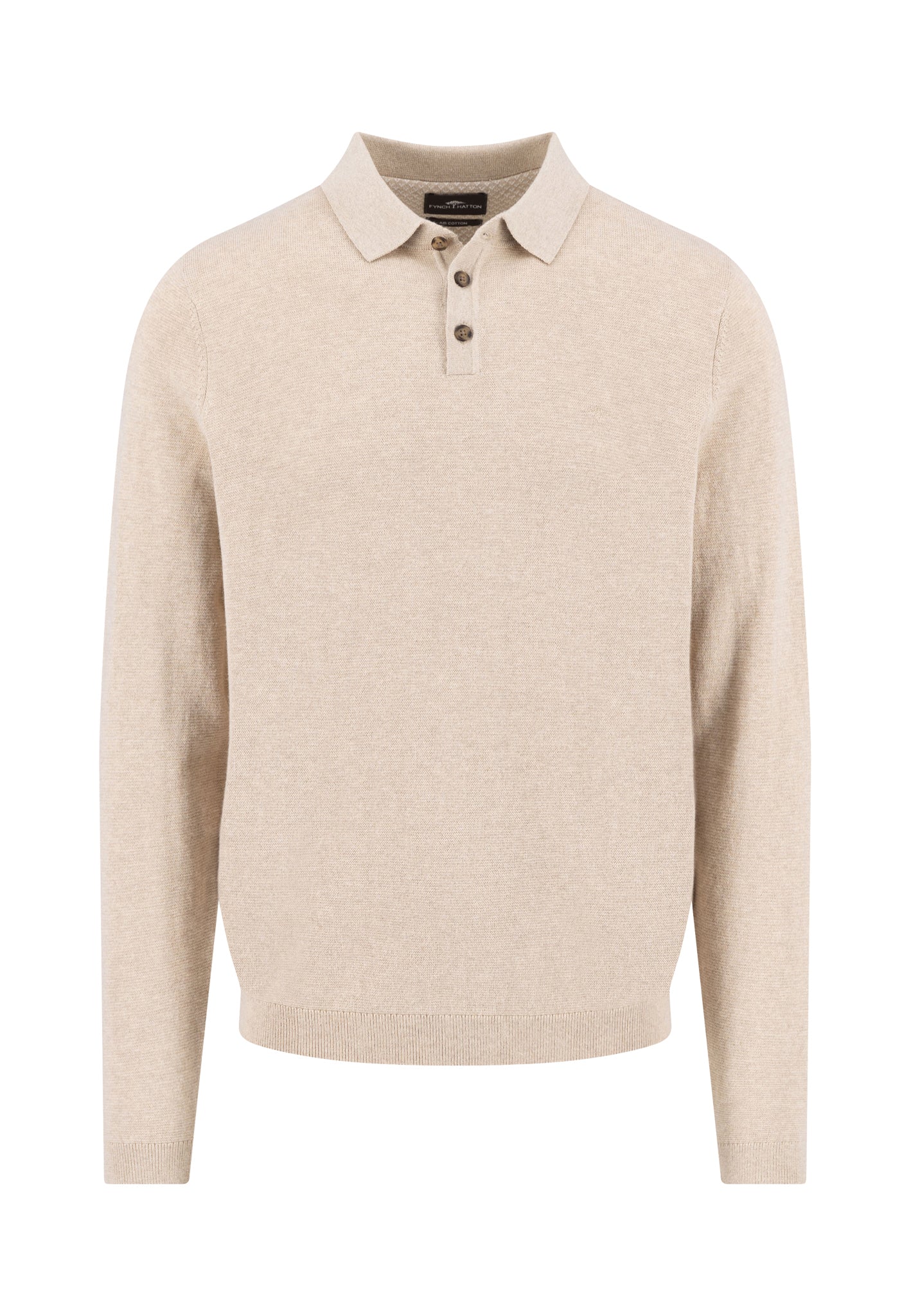 Strick-Poloshirt aus Baumwoll-Kaschmir-Mix mit Knopfleiste - Image 11