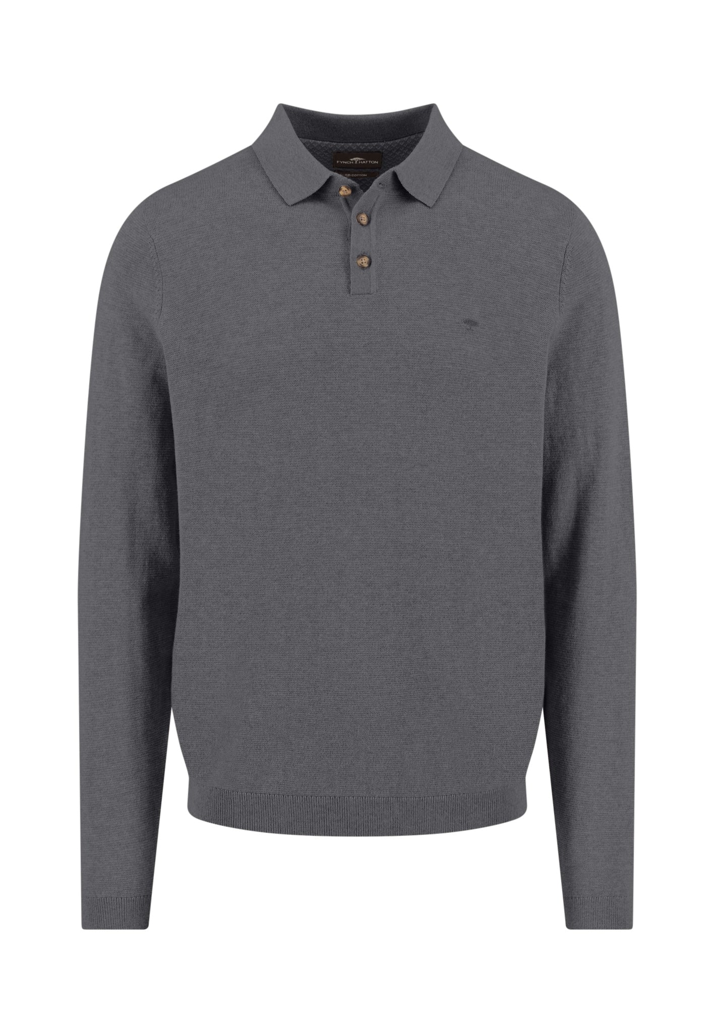 Strick-Poloshirt aus Baumwoll-Kaschmir-Mix mit Knopfleiste - Image 15