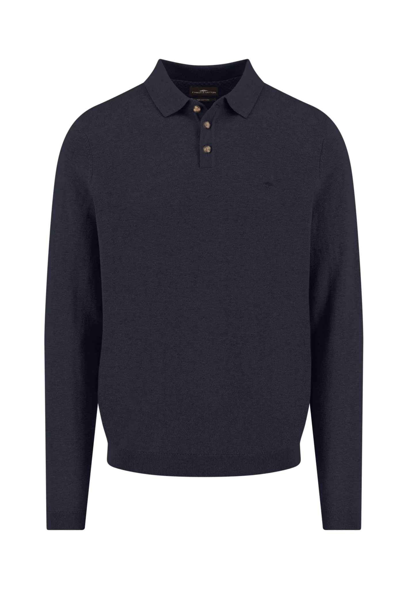 Strick-Poloshirt aus Baumwoll-Kaschmir-Mix mit Knopfleiste - Image 5