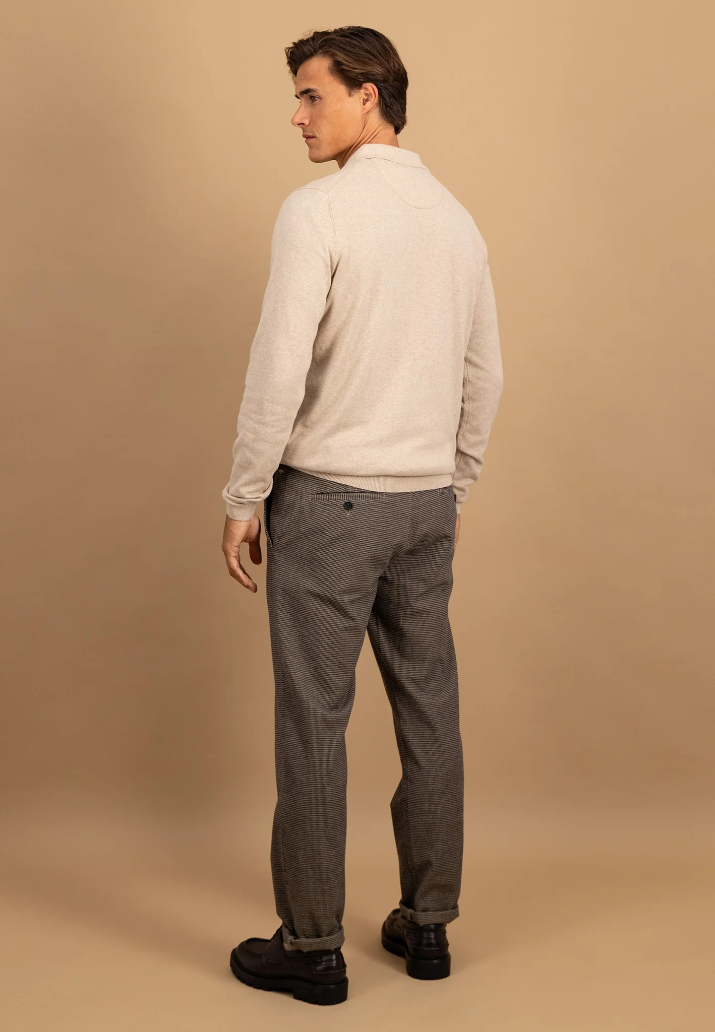 Strick-Poloshirt aus Baumwoll-Kaschmir-Mix mit Knopfleiste - Image 9